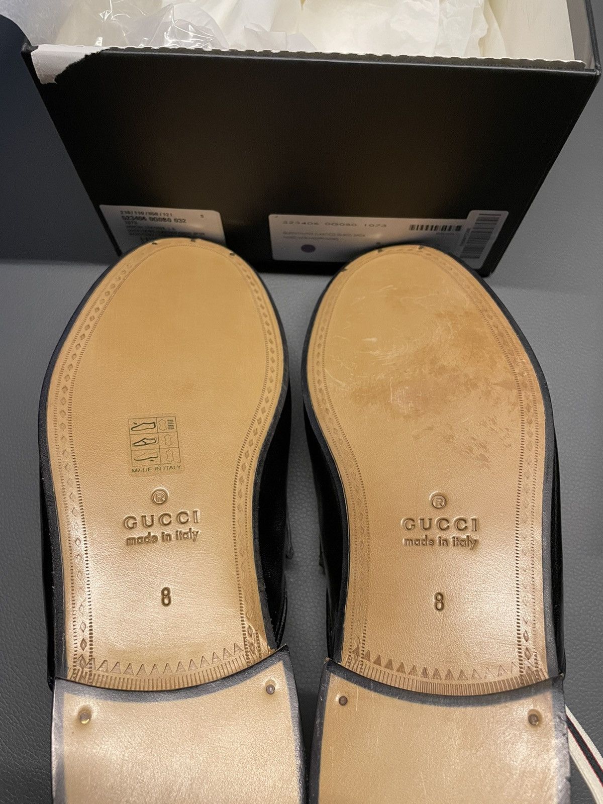 Gucci Brand NEW Limited Edition Leather Elastic Band Loafer Sandal Size US 8 / EU 41 - 11 Thumbnail
