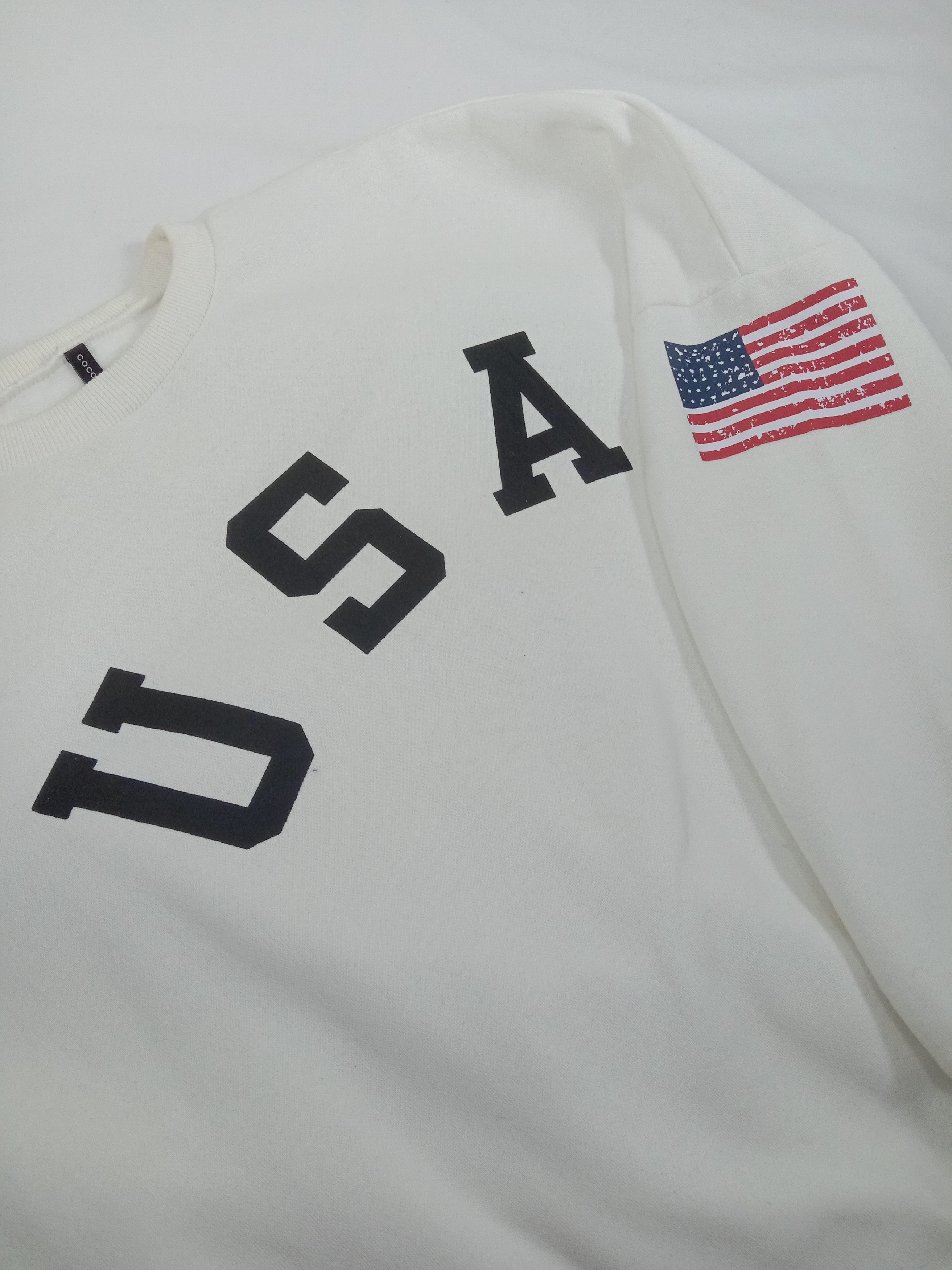 Vintage Vintage USA American Flag Sweatshirt Size US XL / EU 56 / 4 - 7 Thumbnail