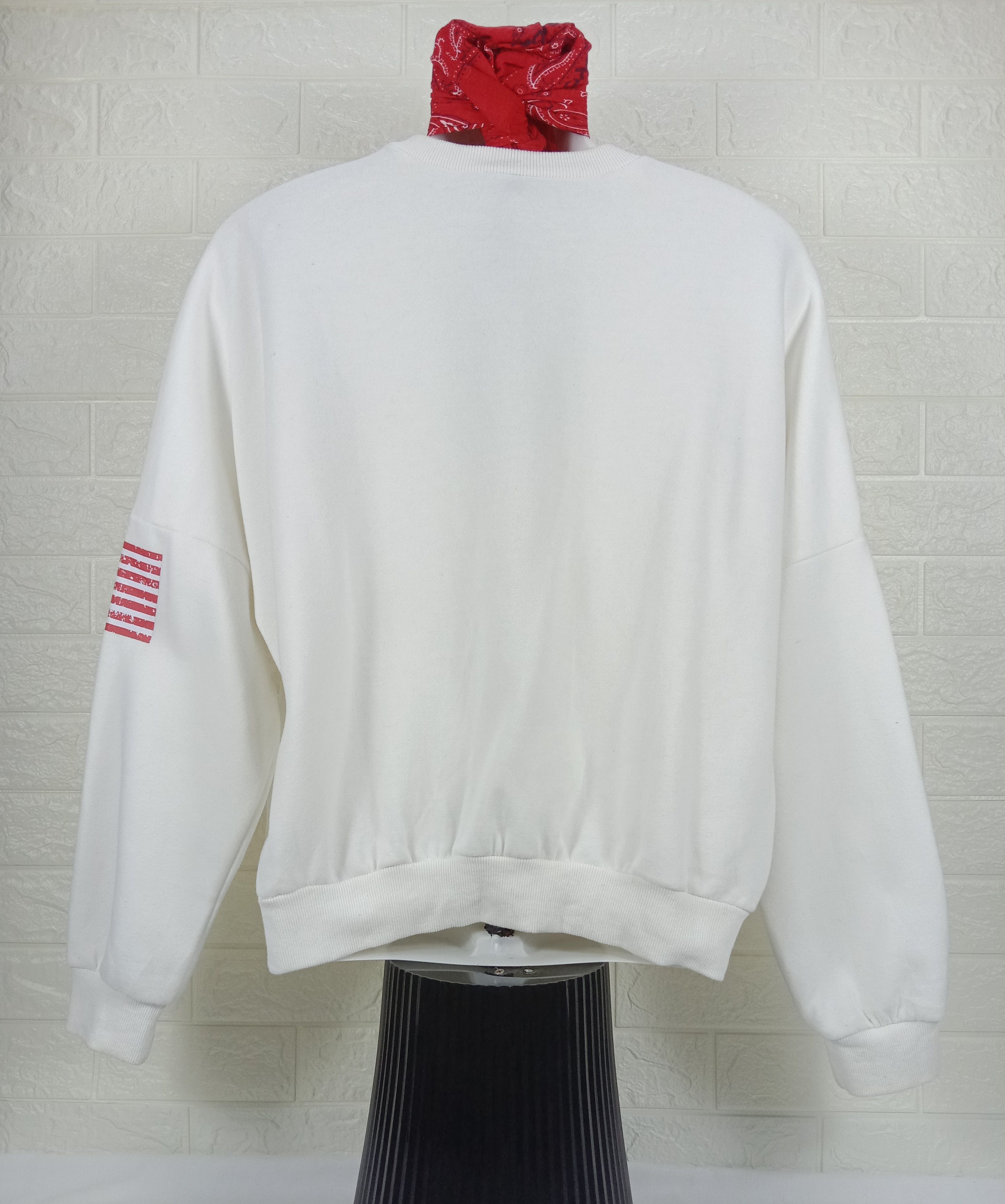 Vintage Vintage USA American Flag Sweatshirt Size US XL / EU 56 / 4 - 4 Thumbnail