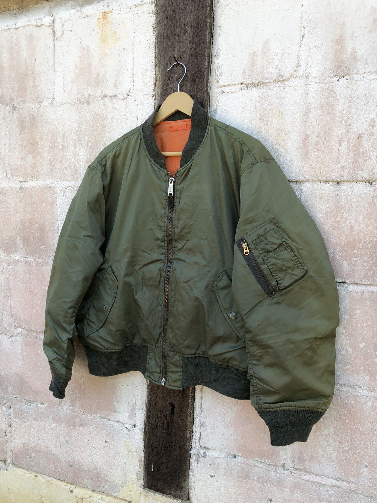 Other Bomber Military Jacket Us Air Force MA-1 Size US L / EU 52-54 / 3 - 3 Thumbnail