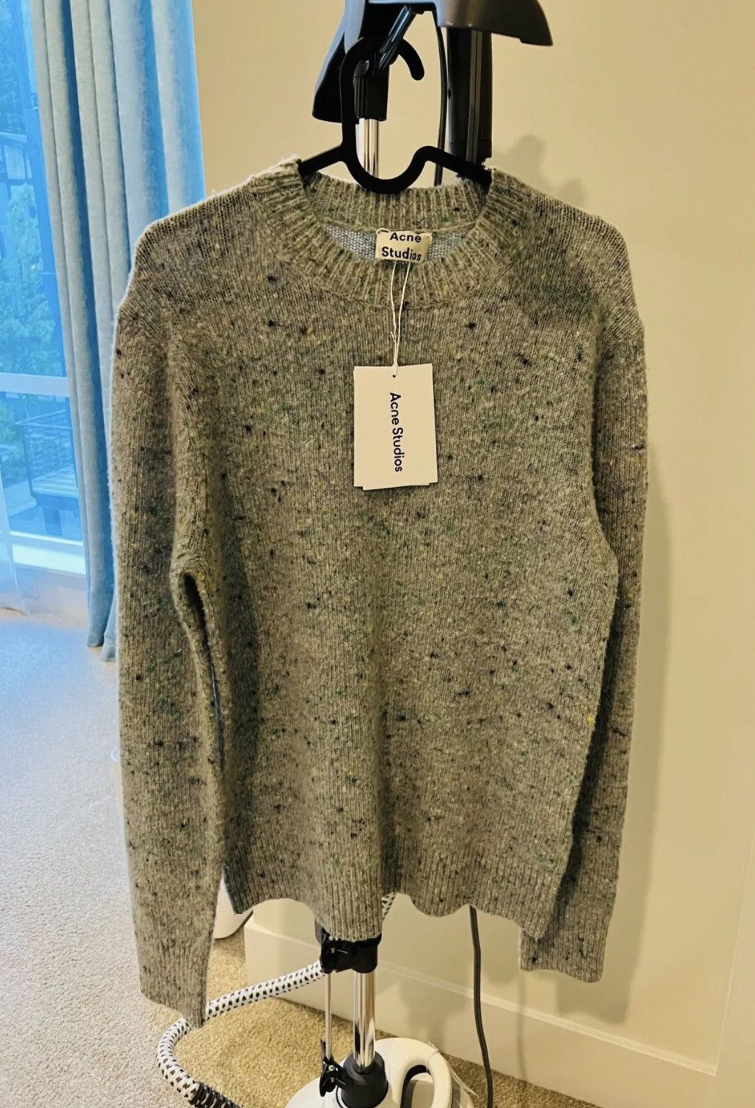 image of Grail Acne Studios Speckled Knit Sweater, Men's (Size Small)