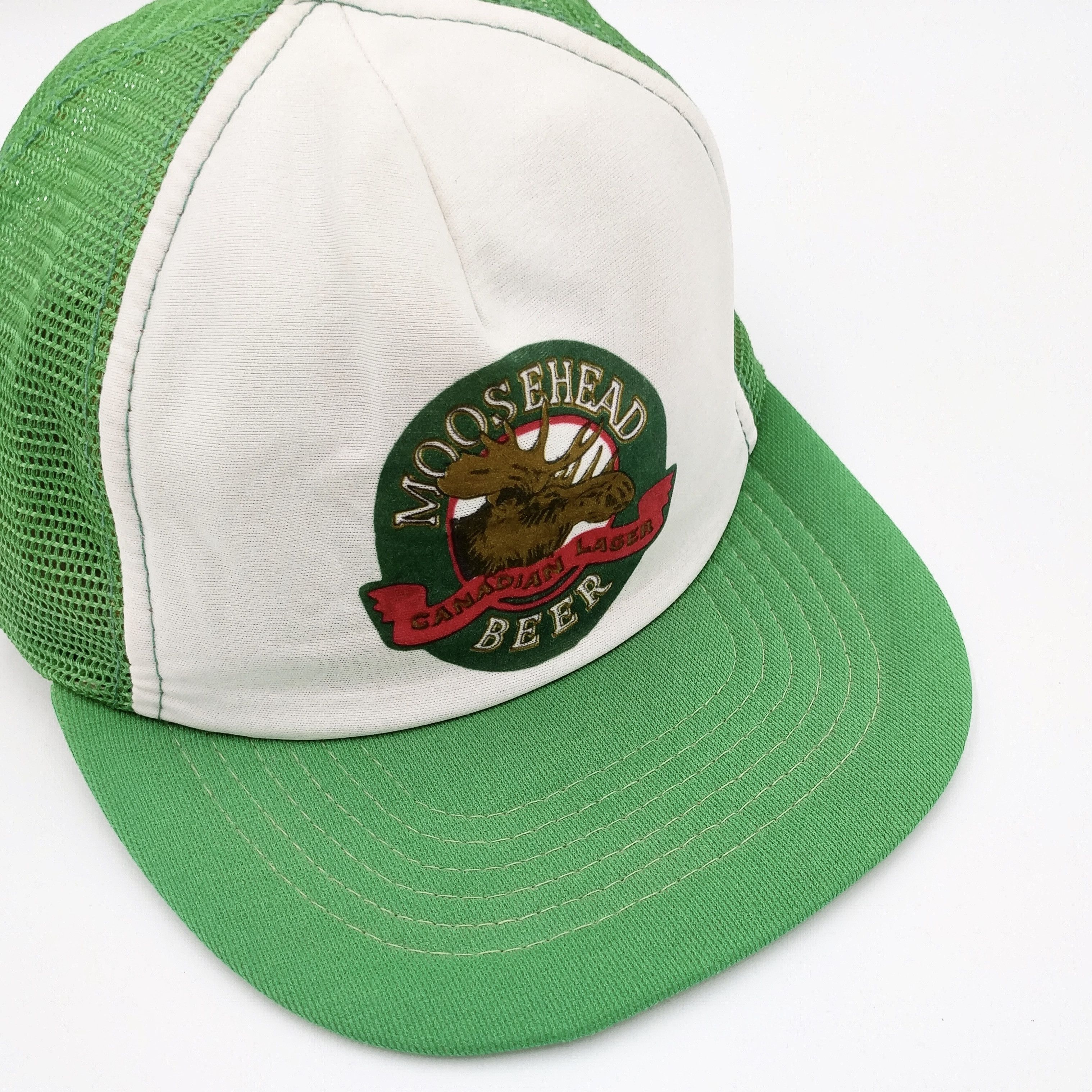 Vintage Vintage Moosehead Beer Canadian Lager Snapback Trucker Hat Size ONE SIZE - 2 Thumbnail