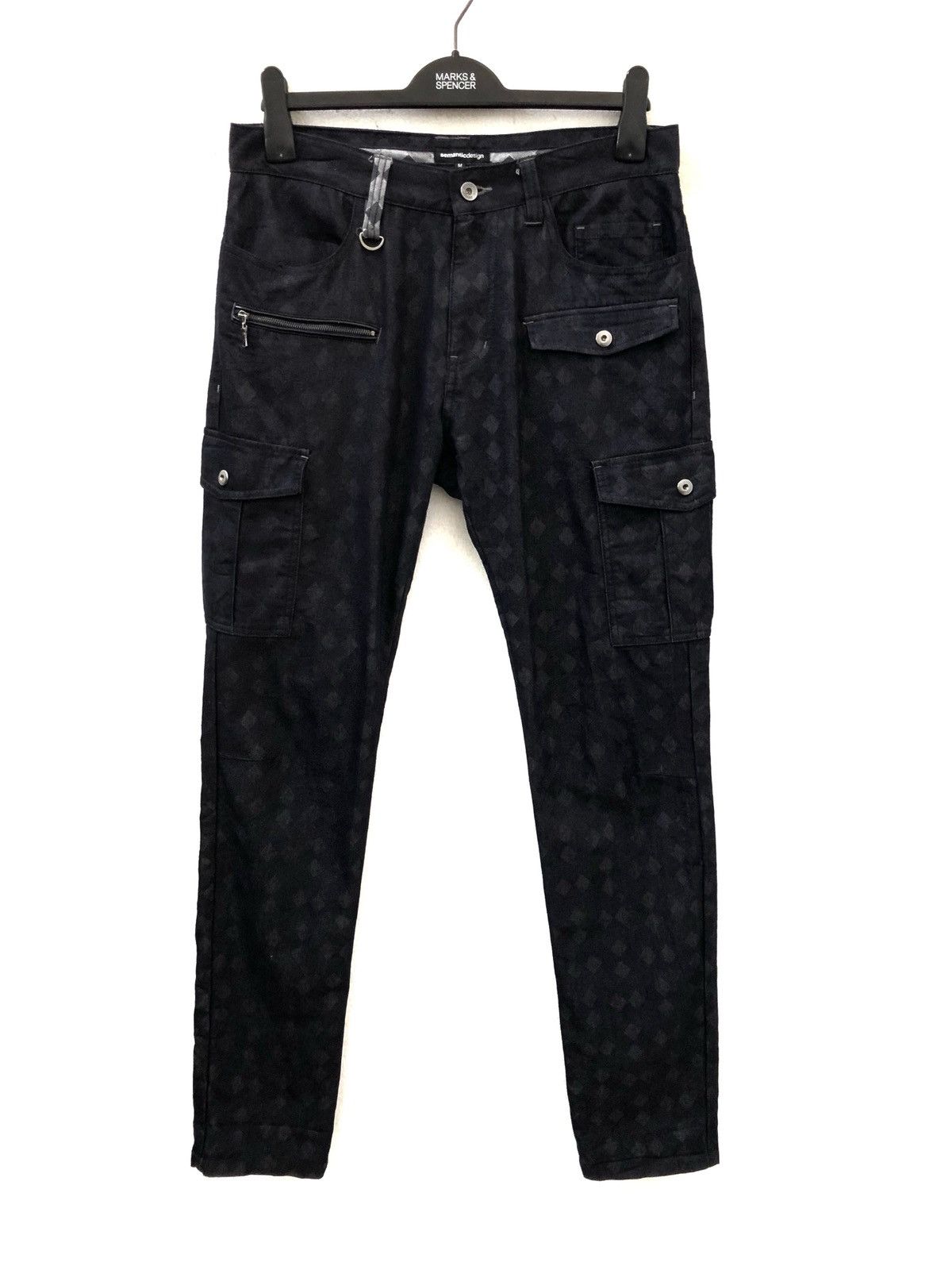 semanticdesign Semantic Design Multi Pocket All Printed Slim Cargo Size US 31 - 1 Thumbnail