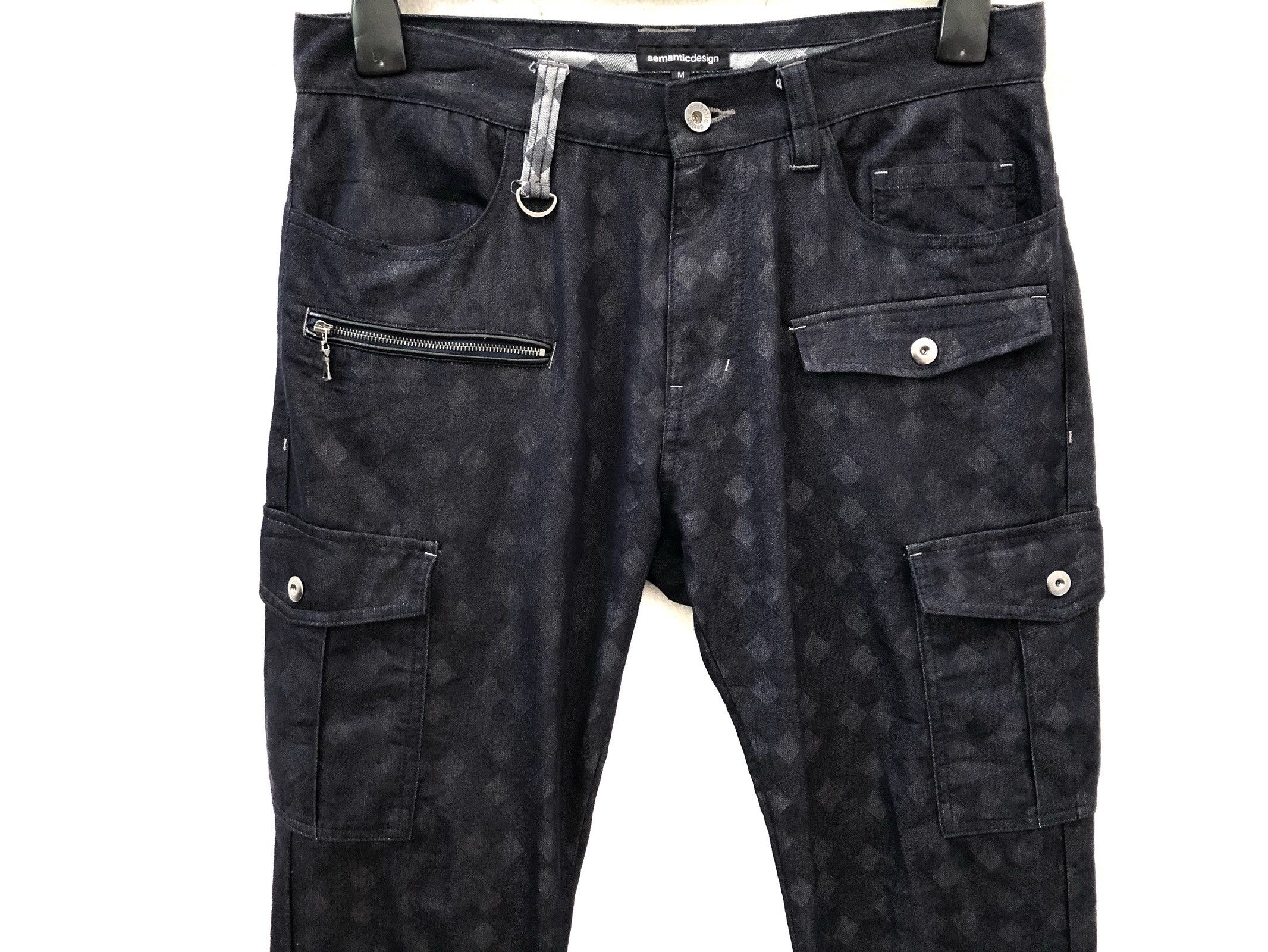semanticdesign Semantic Design Multi Pocket All Printed Slim Cargo Size US 31 - 2 Thumbnail