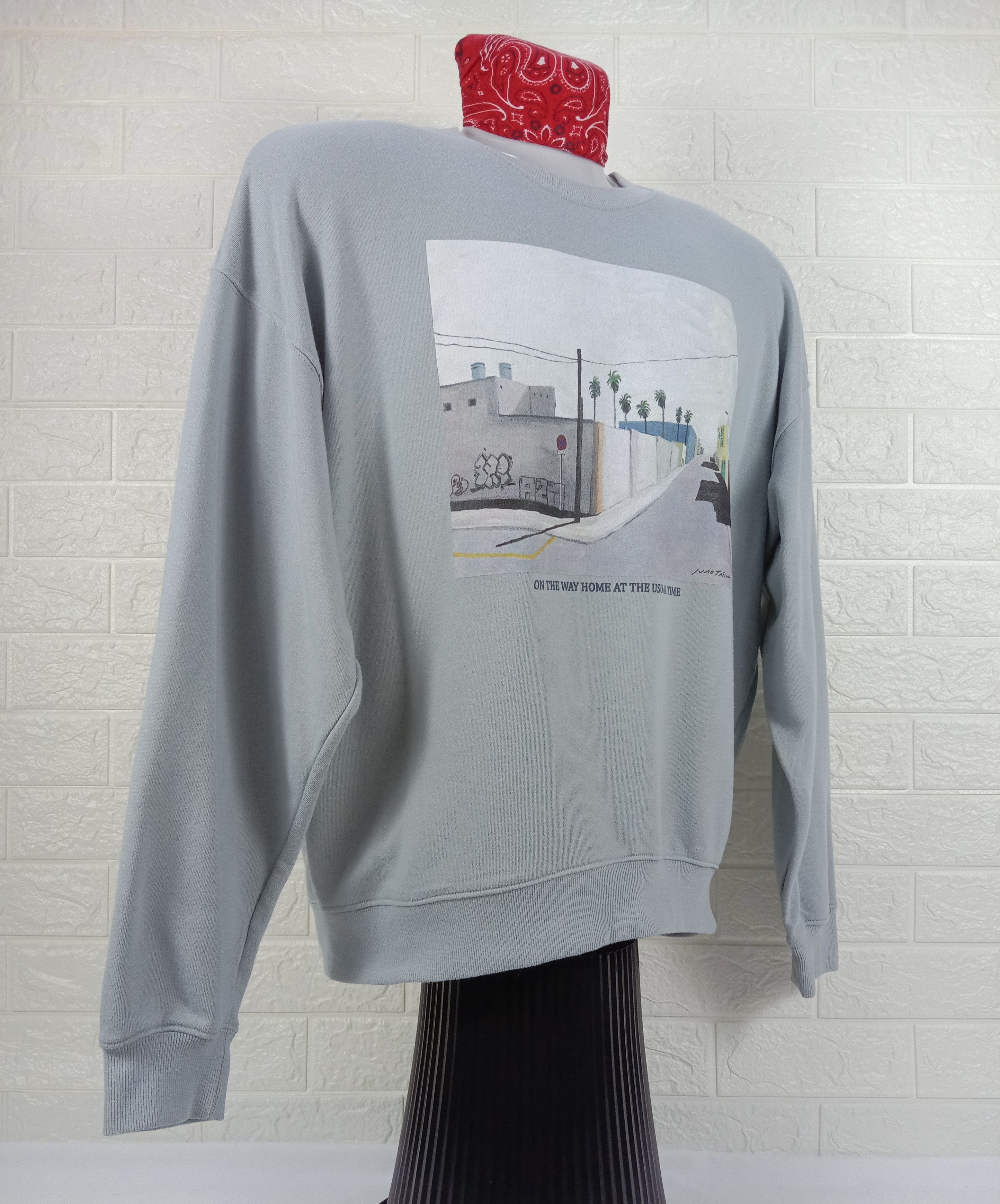 Japanese Brand Vintage Back Number Wall Art Paint Sweatshirt Size US M / EU 48-50 / 2 - 2 Thumbnail