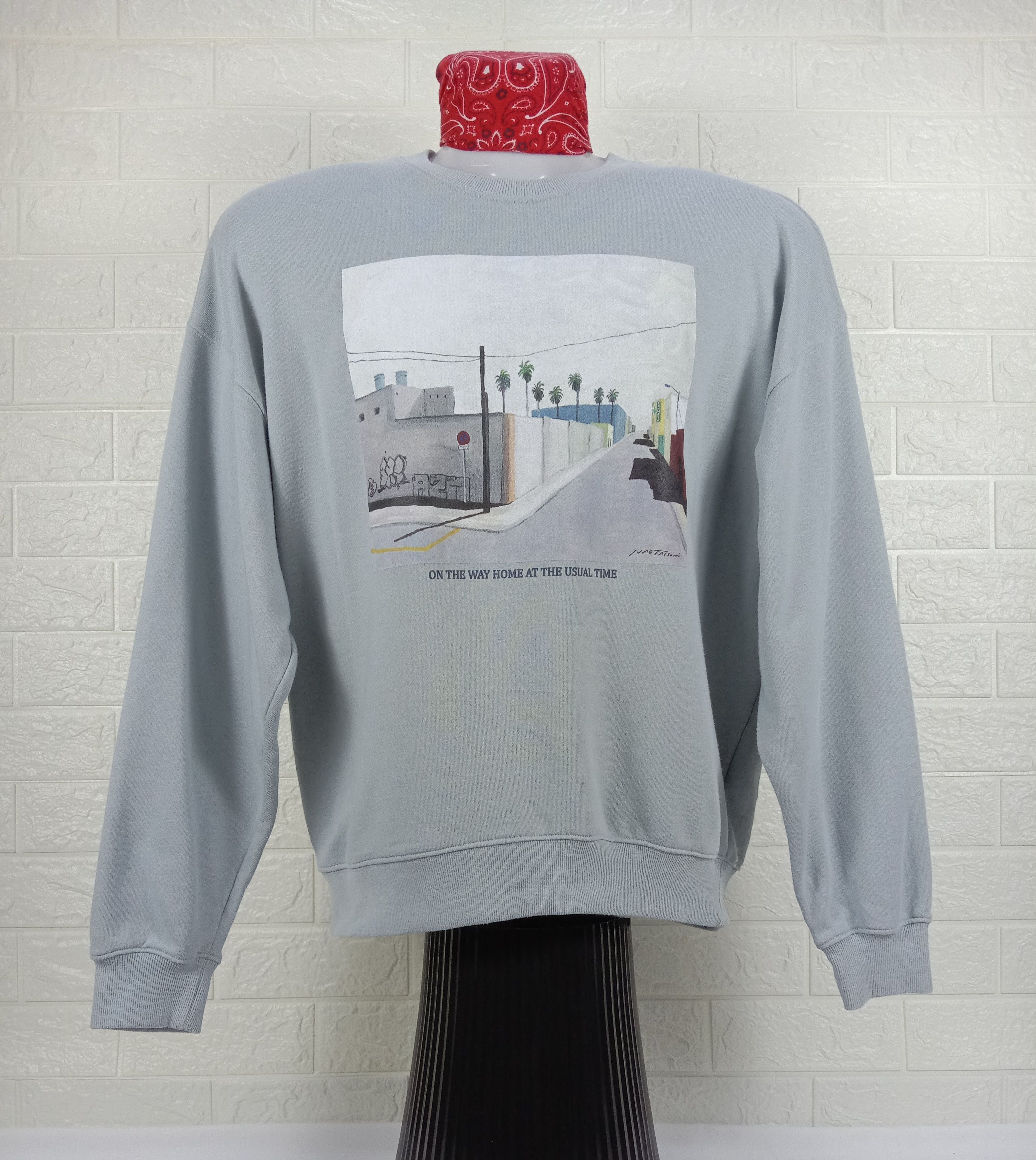 Japanese Brand Vintage Back Number Wall Art Paint Sweatshirt Size US M / EU 48-50 / 2 - 1 Thumbnail