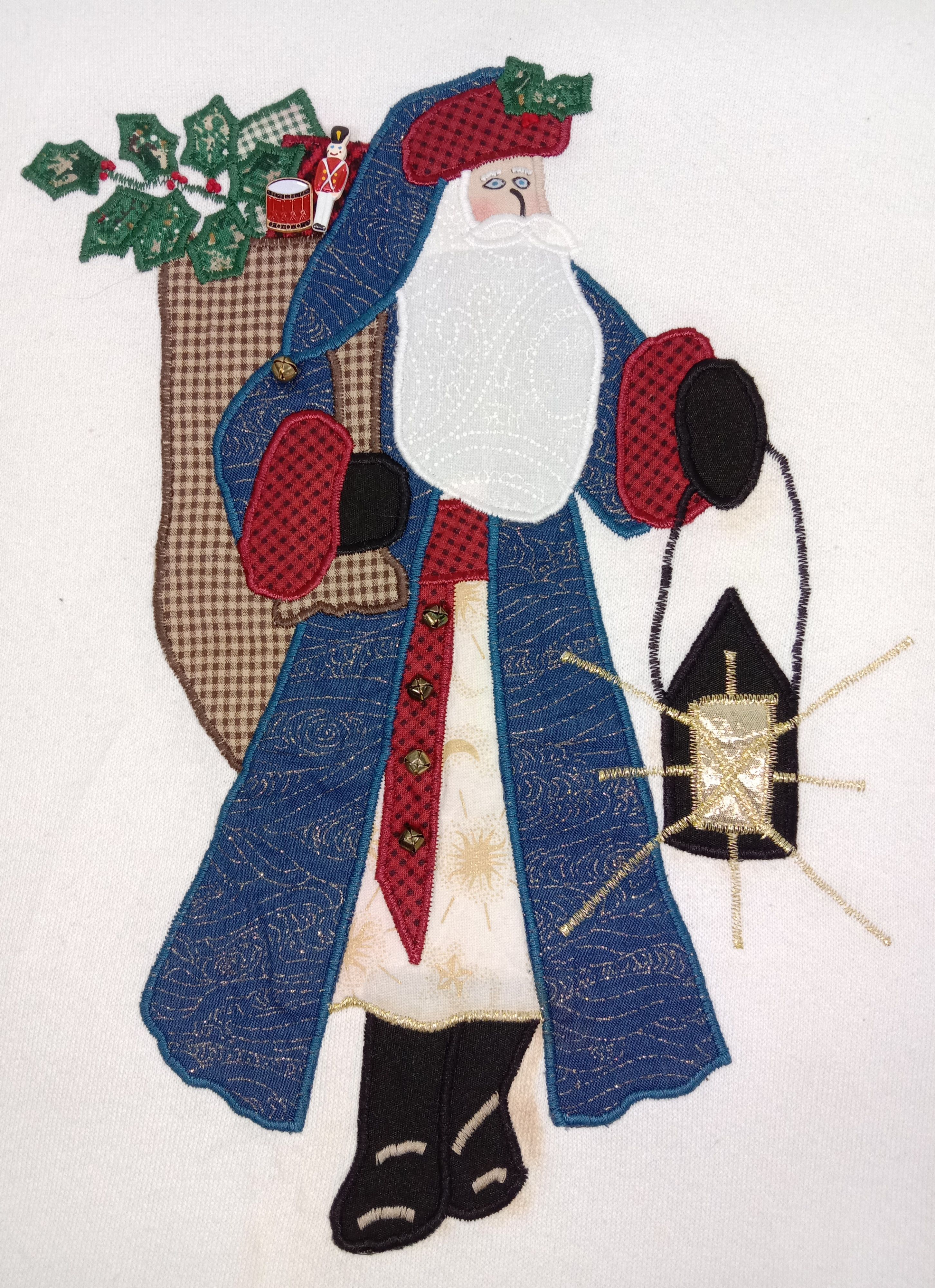 Hanes Vintage Hanes USA Santa Claus Embroidery Sweatshirt Size US L / EU 52-54 / 3 - 7 Thumbnail