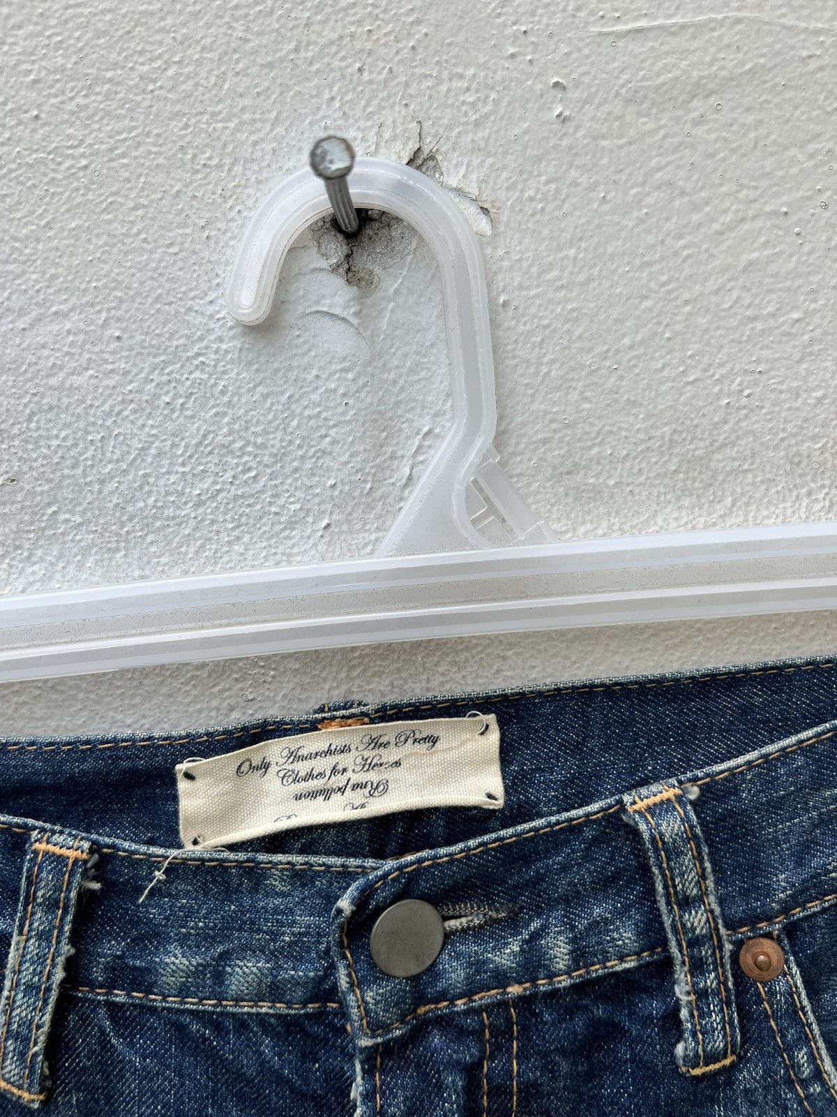 Vintage Vintage RNA Japan Distress Sashiko Bondage Denim Jeans Size US 30 / EU 46 - 7 Thumbnail