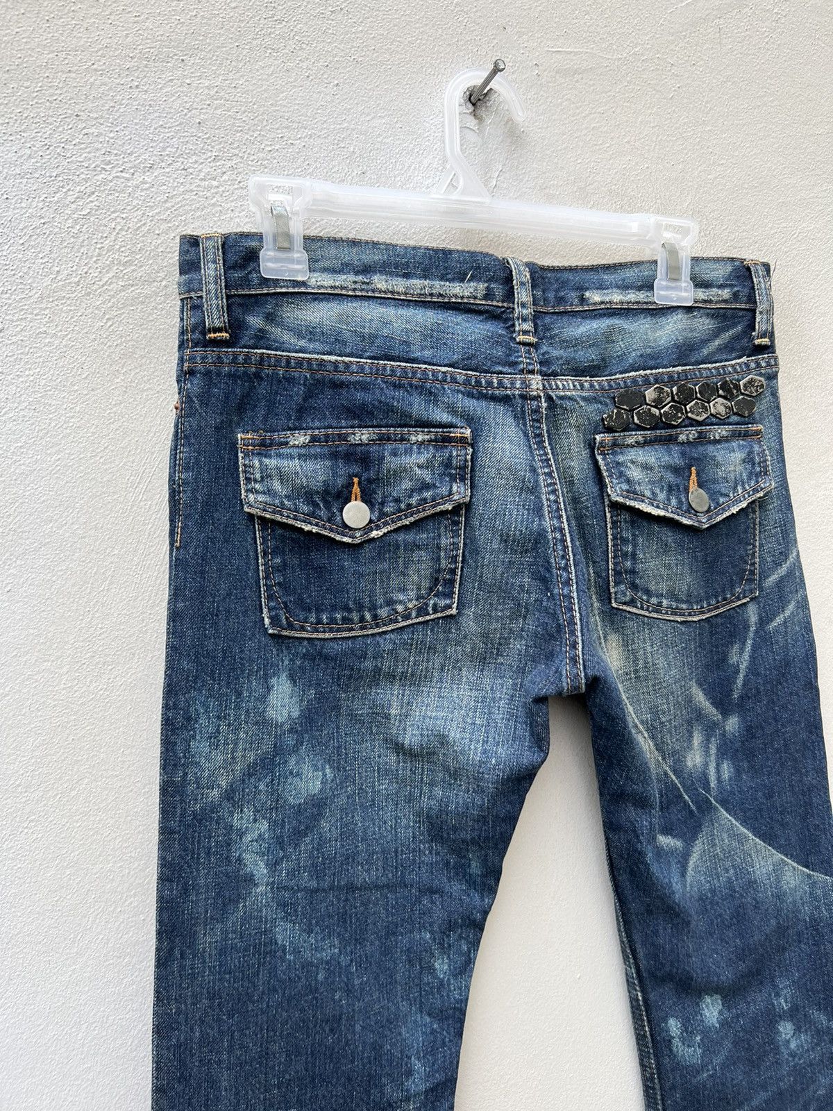 Vintage Vintage RNA Japan Distress Sashiko Bondage Denim Jeans Size US 30 / EU 46 - 17 Thumbnail