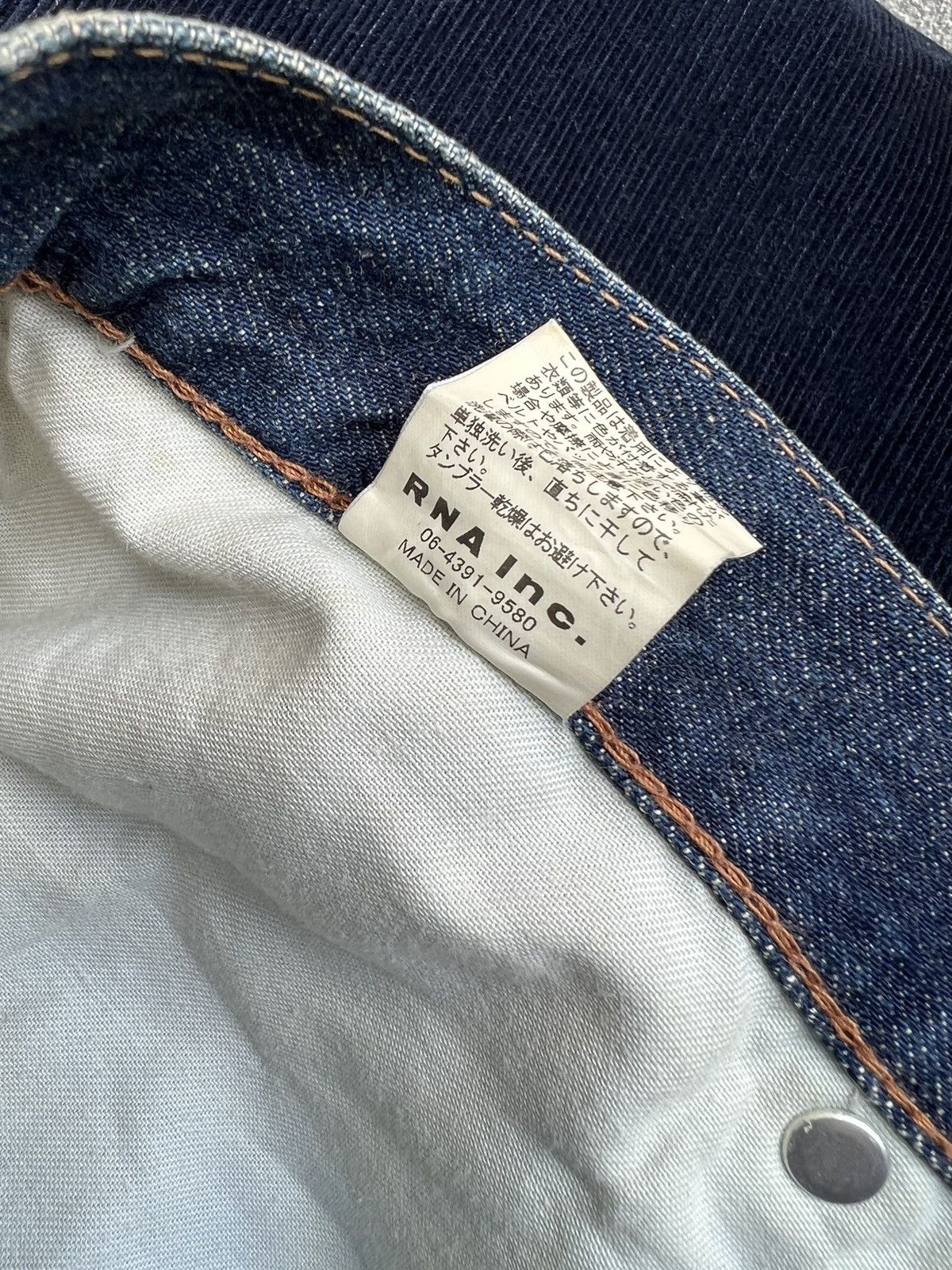 Vintage Vintage RNA Japan Distress Sashiko Bondage Denim Jeans Size US 30 / EU 46 - 22 Thumbnail