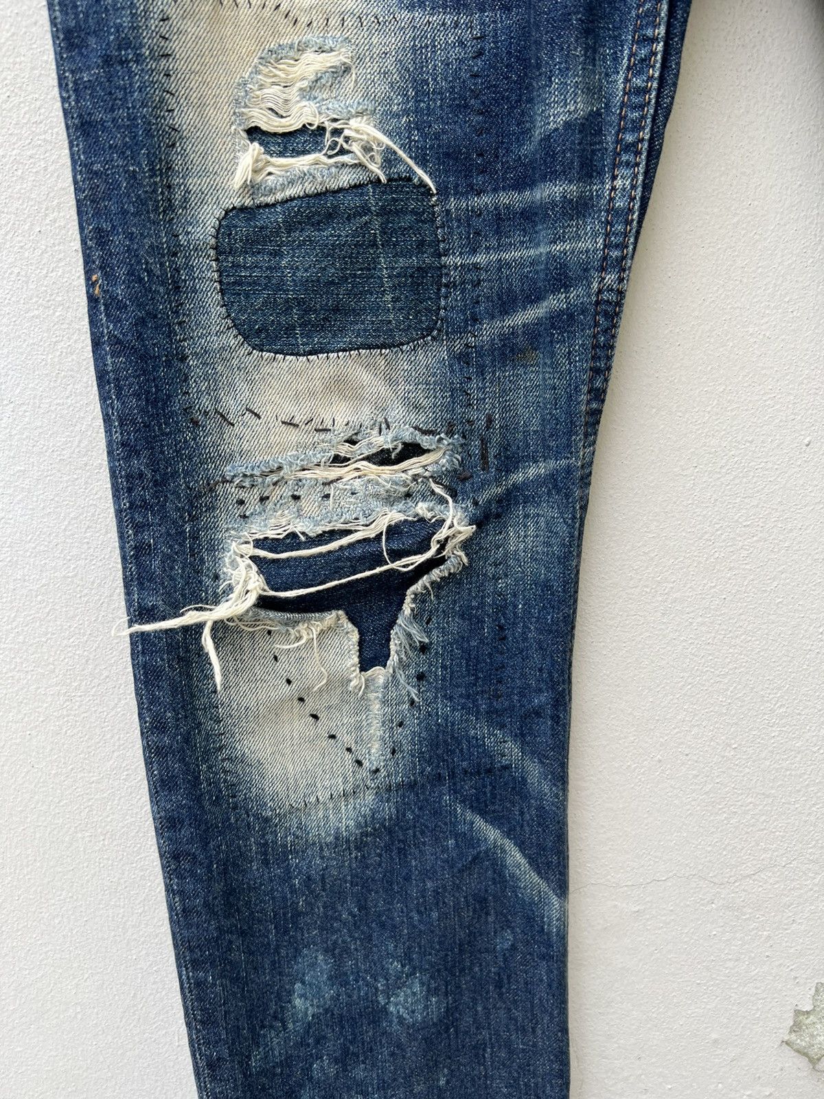 Vintage Vintage RNA Japan Distress Sashiko Bondage Denim Jeans Size US 30 / EU 46 - 10 Thumbnail