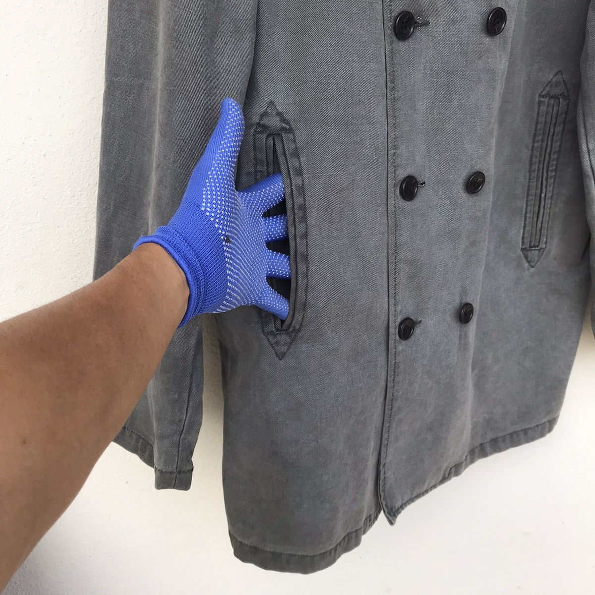 United Arrows JAPAN United Arrows double breasted canvas chore jacket Size US M / EU 48-50 / 2 - 5 Thumbnail