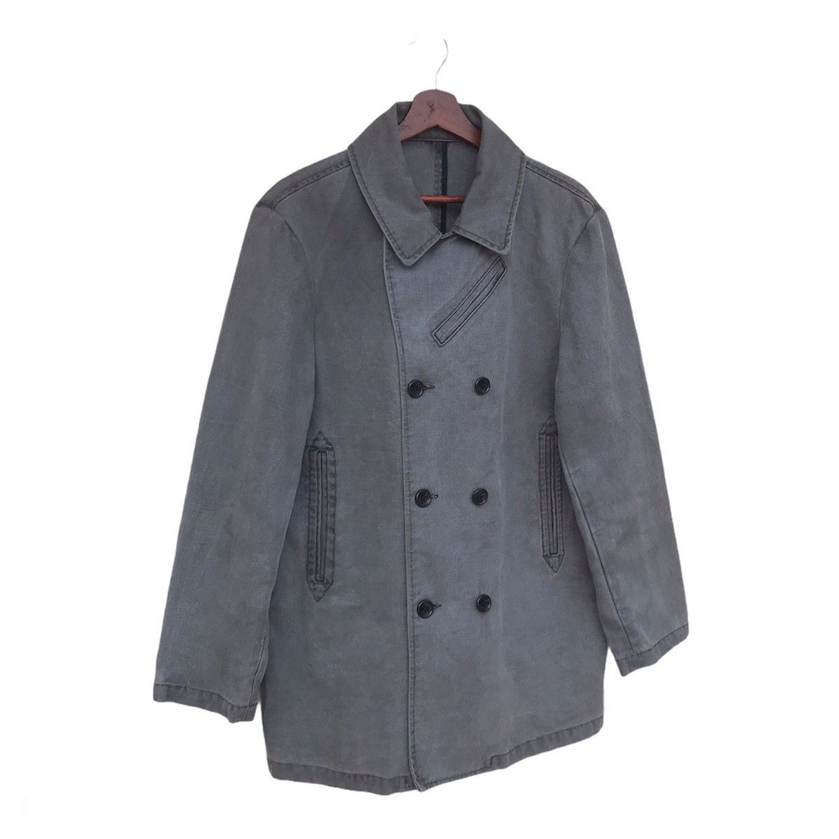 United Arrows JAPAN United Arrows double breasted canvas chore jacket Size US M / EU 48-50 / 2 - 2 Thumbnail