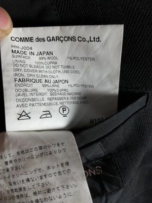 Comme des Garcons Homme Comme des garcons homme black stripes wool blazer Size 44R - 5 Thumbnail