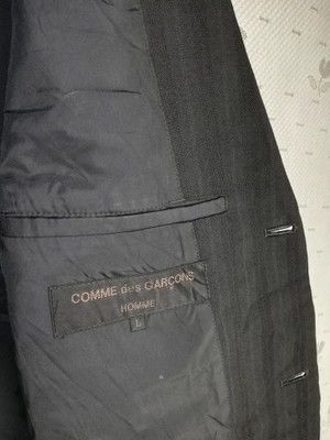 Comme des Garcons Homme Comme des garcons homme black stripes wool blazer Size 44R - 4 Thumbnail