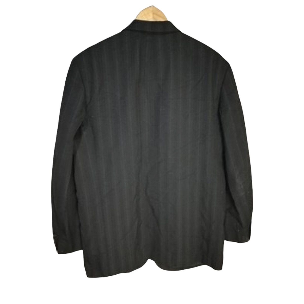 Comme des Garcons Homme Comme des garcons homme black stripes wool blazer Size 44R - 2 Thumbnail