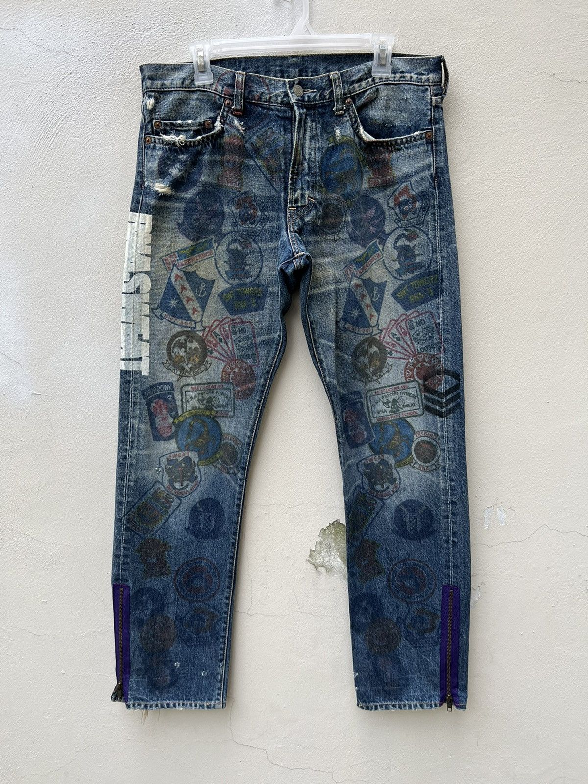 Vintage Vintage Rna Japan Printed Denim Jeans Size US 32 / EU 48 - 6 Thumbnail