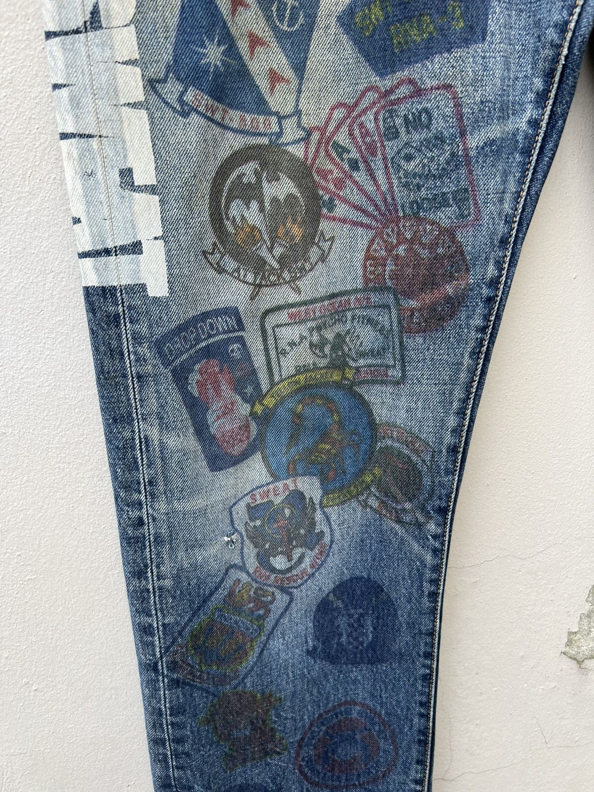 Vintage Vintage Rna Japan Printed Denim Jeans Size US 32 / EU 48 - 8 Thumbnail