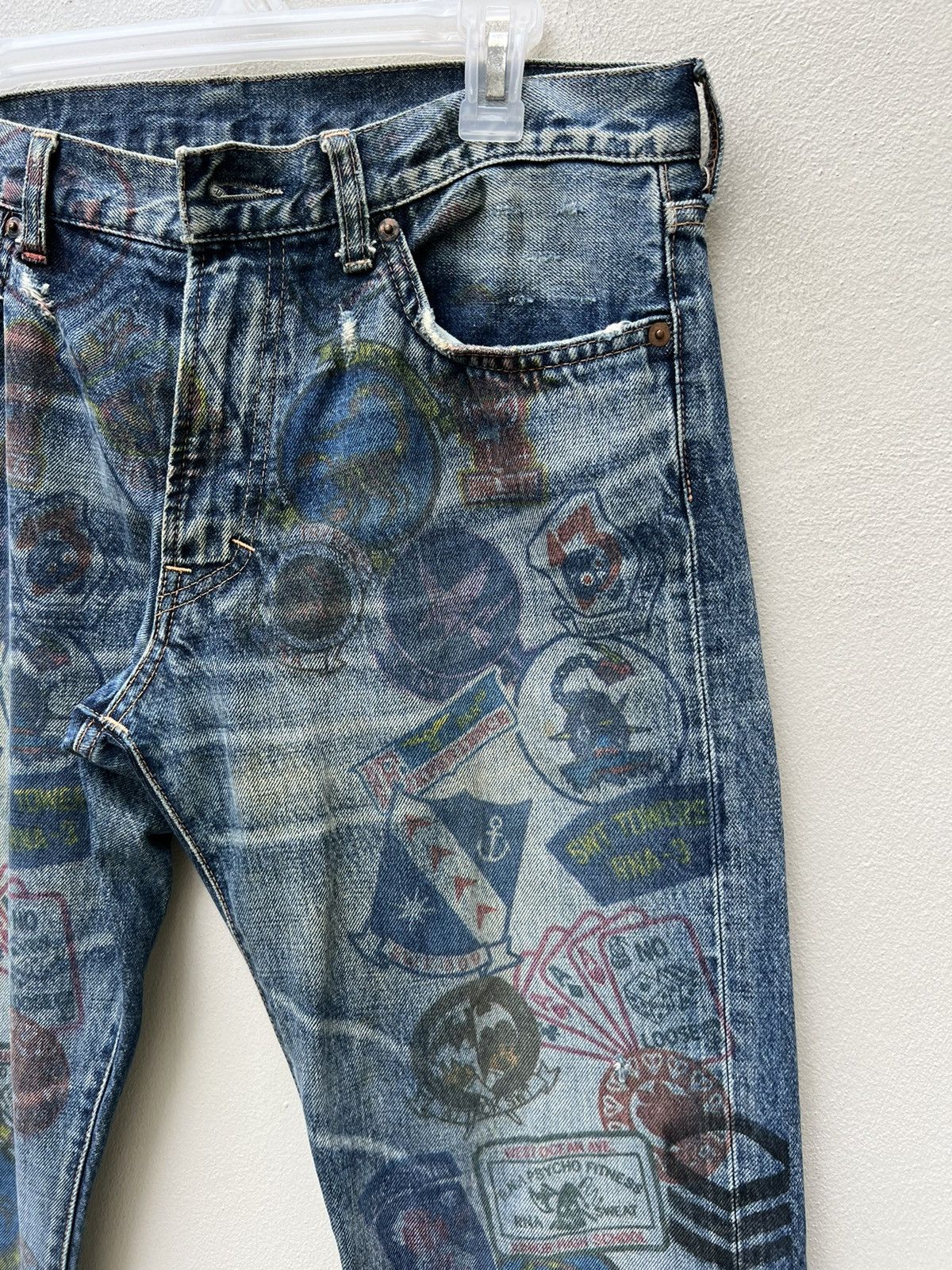Vintage Vintage Rna Japan Printed Denim Jeans Size US 32 / EU 48 - 10 Thumbnail