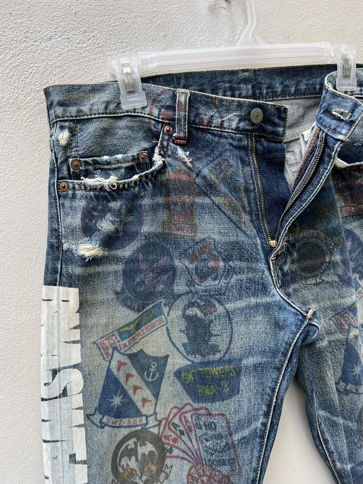Vintage Vintage Rna Japan Printed Denim Jeans Size US 32 / EU 48 - 7 Thumbnail