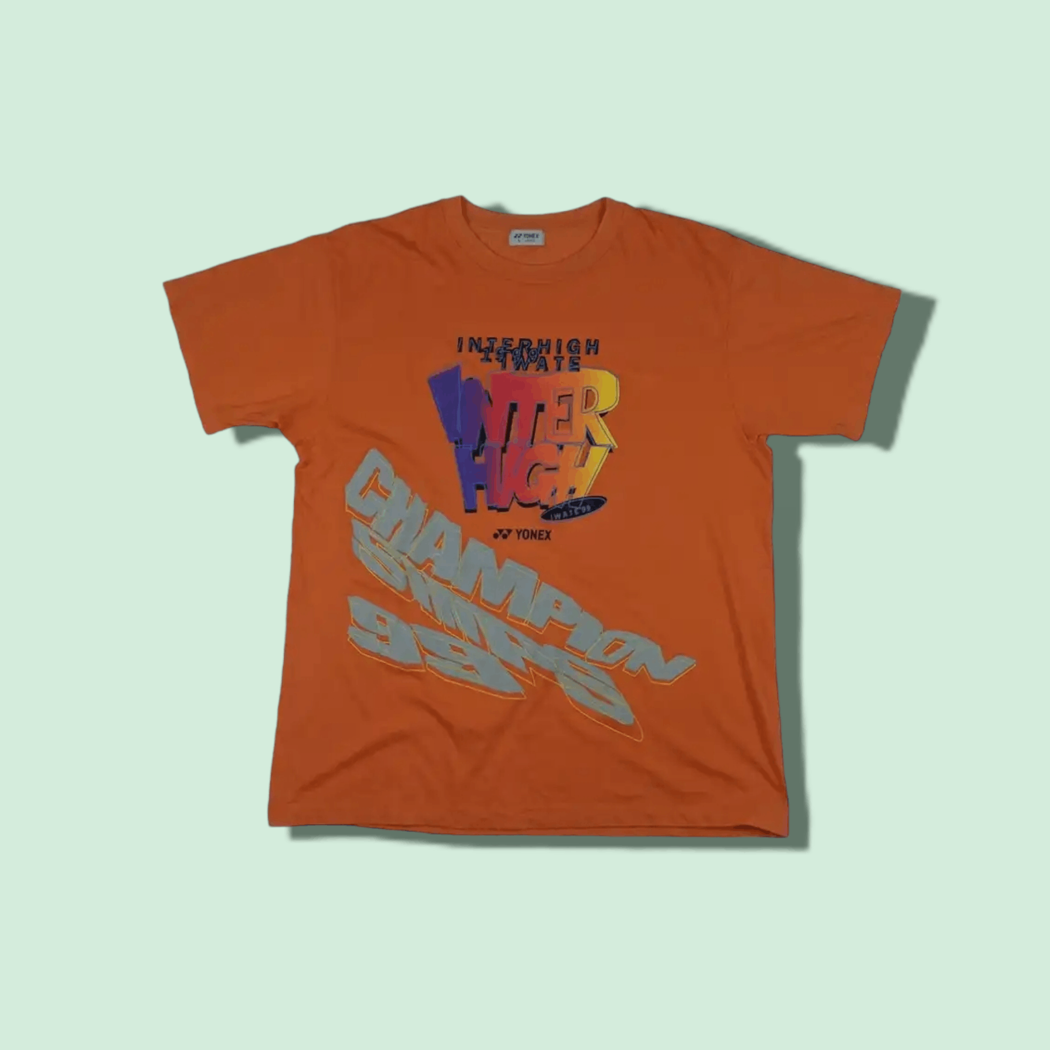 Japanese Brand Vintage 1999 INTER HIGH Championships Iwate Badminton Tee Size US L / EU 52-54 / 3 - 1 Thumbnail