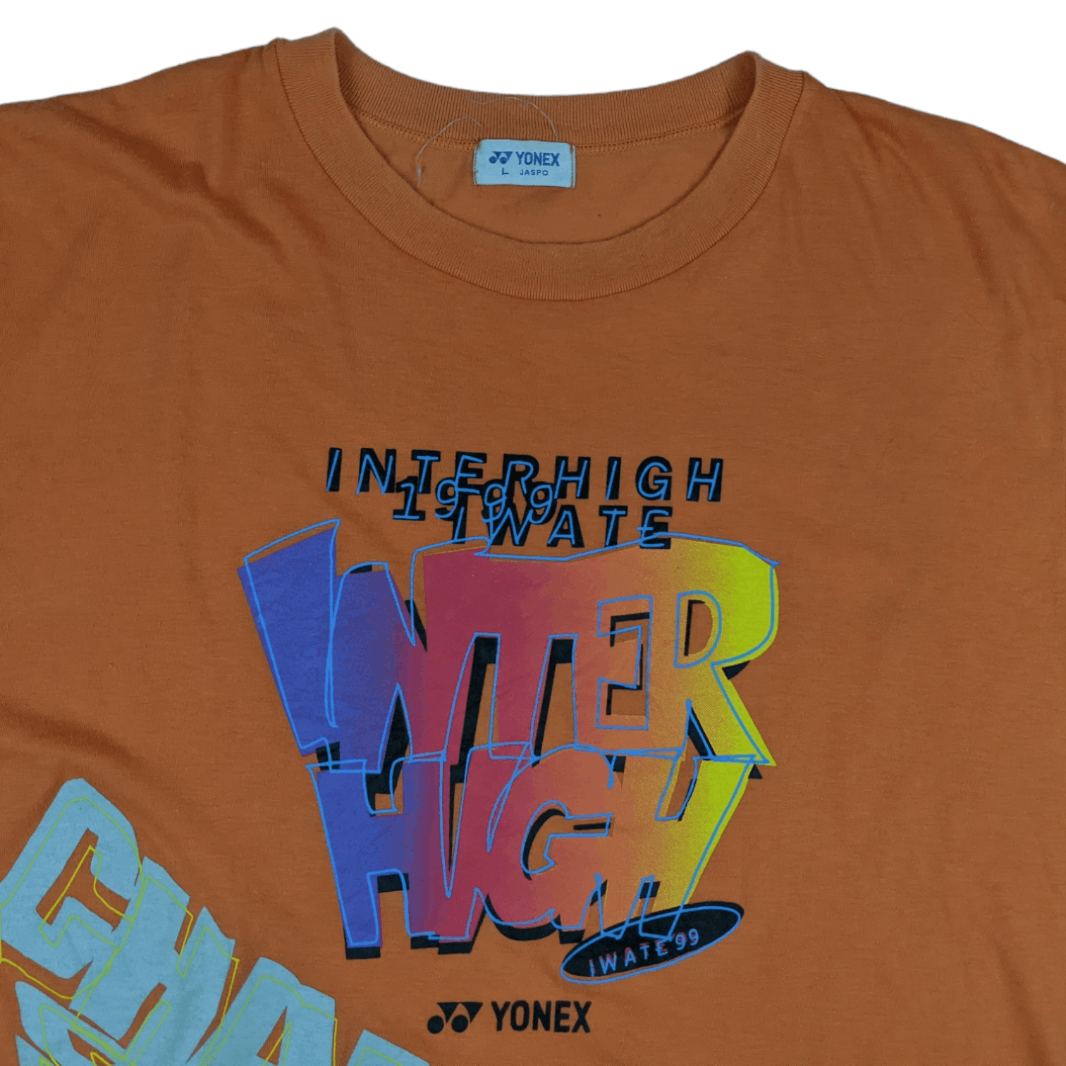 Japanese Brand Vintage 1999 INTER HIGH Championships Iwate Badminton Tee Size US L / EU 52-54 / 3 - 4 Thumbnail