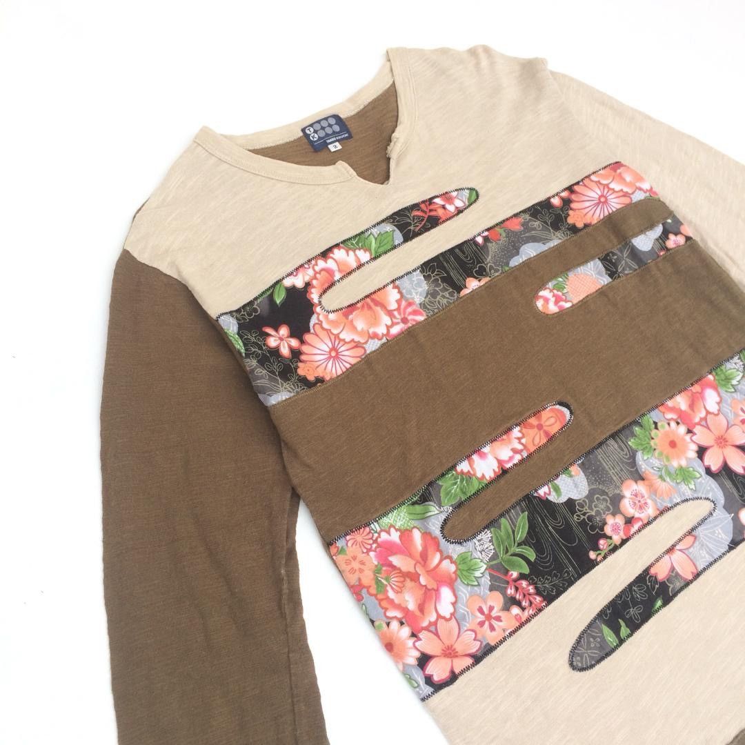 Japanese Brand Japanese brand Takeo Kikuchi Patchwork Design L/Sleeve Size US S / EU 44-46 / 1 - 3 Thumbnail