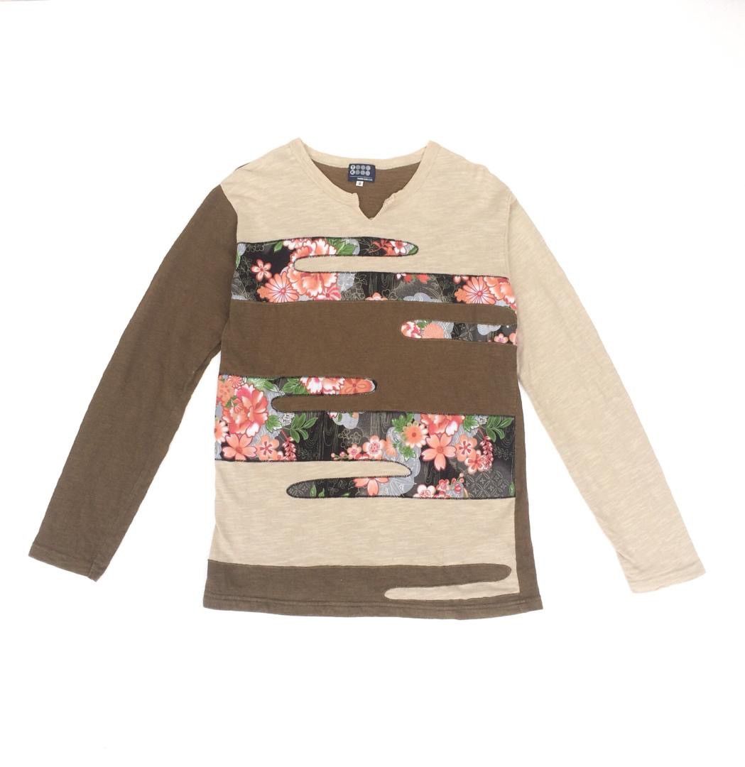 Japanese Brand Japanese brand Takeo Kikuchi Patchwork Design L/Sleeve Size US S / EU 44-46 / 1 - 1 Thumbnail