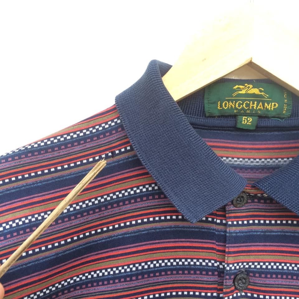 Longchamp Vintage Longchamp polo striped single pocket Size US L / EU 52-54 / 3 - 5 Thumbnail