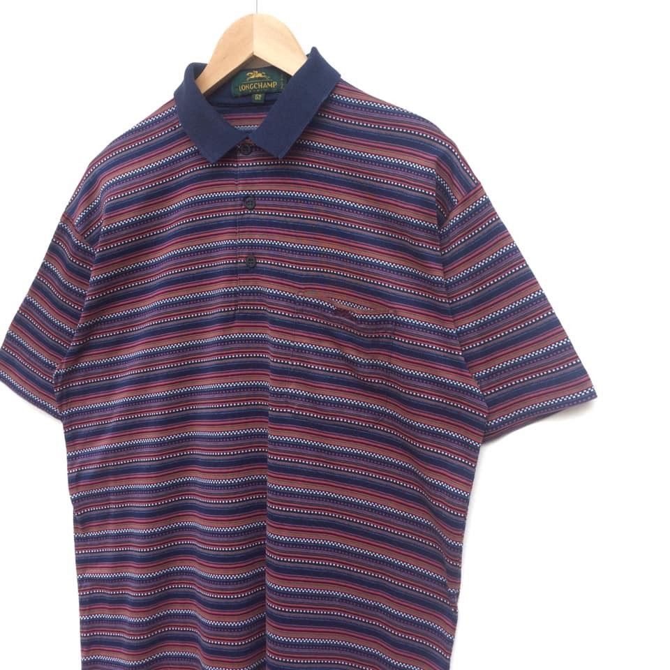 Longchamp Vintage Longchamp polo striped single pocket Size US L / EU 52-54 / 3 - 8 Thumbnail