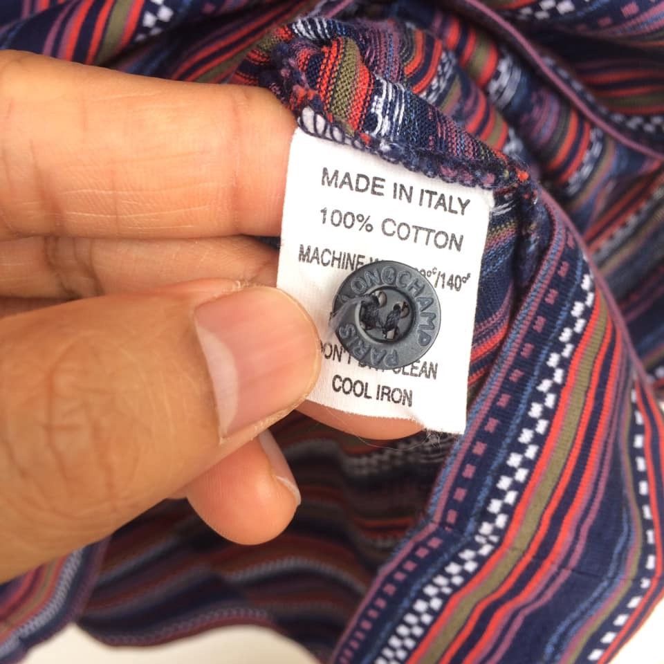 Longchamp Vintage Longchamp polo striped single pocket Size US L / EU 52-54 / 3 - 2 Thumbnail