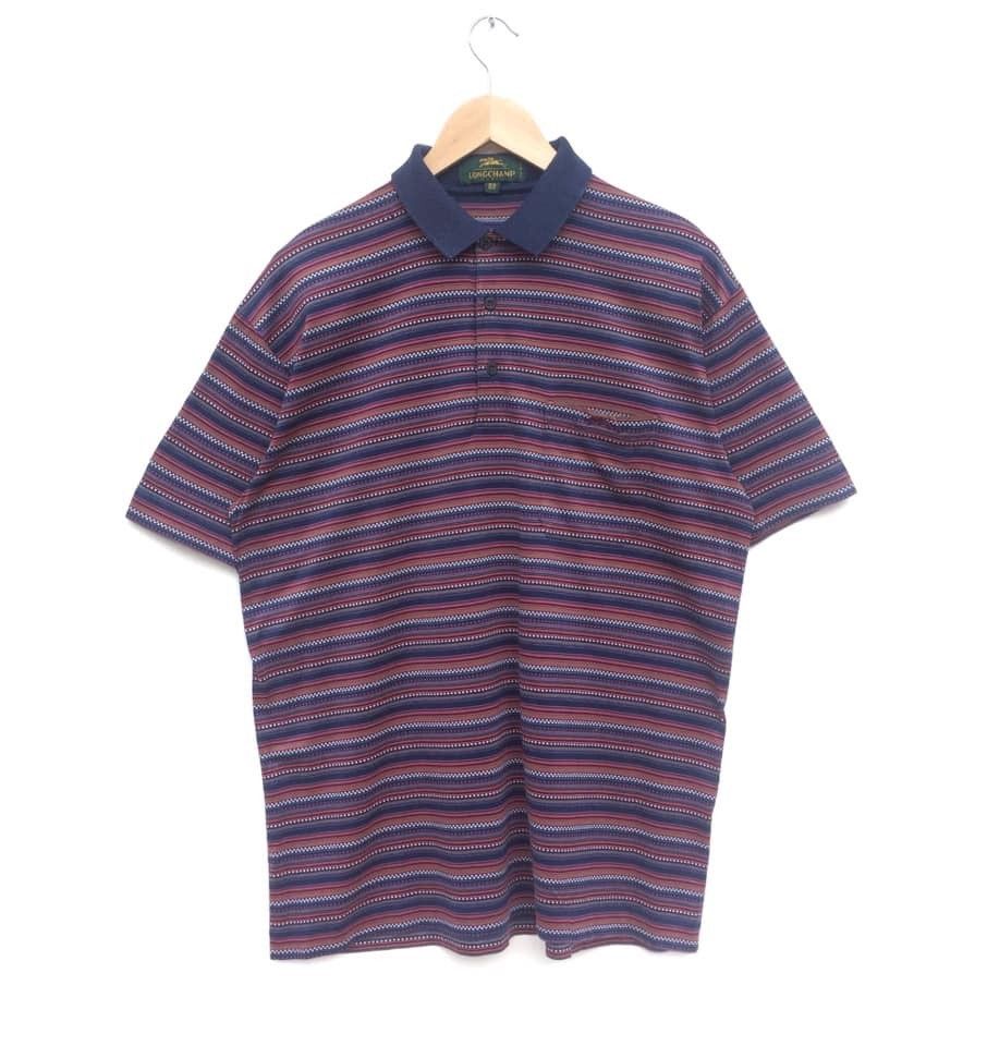 Longchamp Vintage Longchamp polo striped single pocket Size US L / EU 52-54 / 3 - 9 Thumbnail
