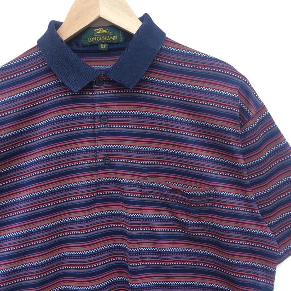 Longchamp Vintage Longchamp polo striped single pocket Size US L / EU 52-54 / 3 - 7 Thumbnail