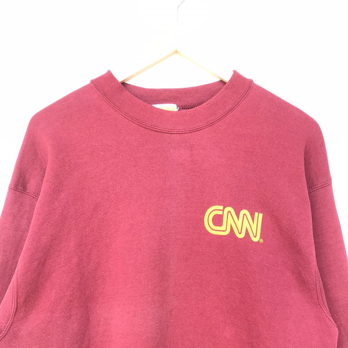 Vintage Vintage CNN 1994 sweatshirt cotton polyester Size US L / EU 52-54 / 3 - 5 Thumbnail