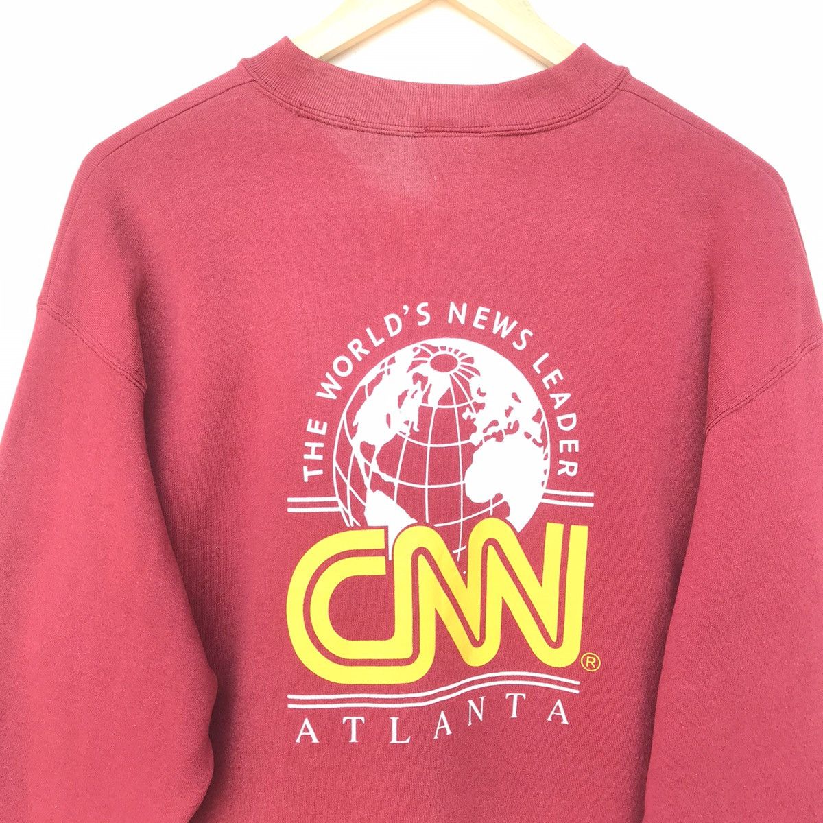 Vintage Vintage CNN 1994 sweatshirt cotton polyester Size US L / EU 52-54 / 3 - 7 Thumbnail