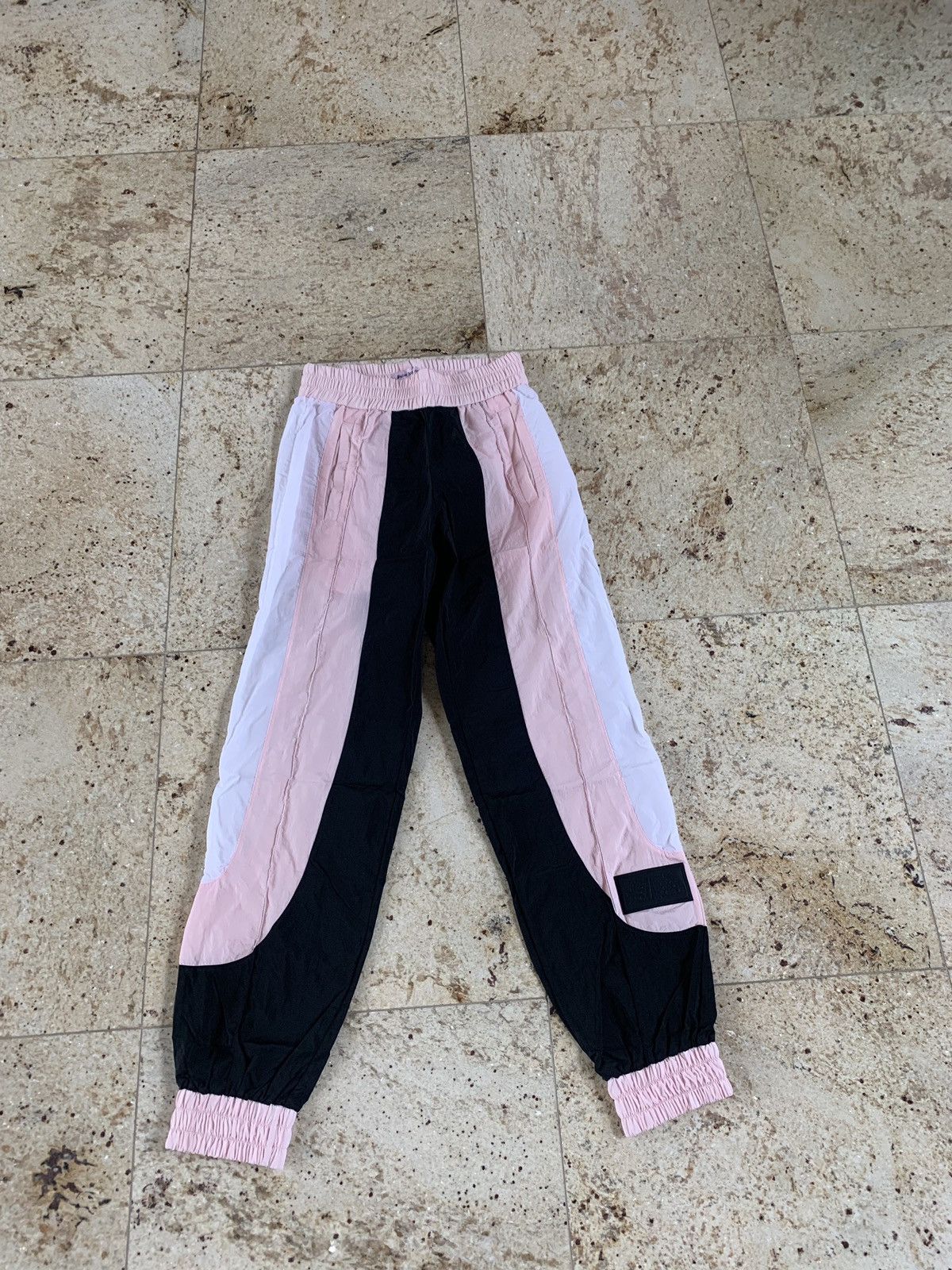 Palm Angels Black & Pink Stamp Logo Joggers Size US 28 / EU 44 - 5 Thumbnail