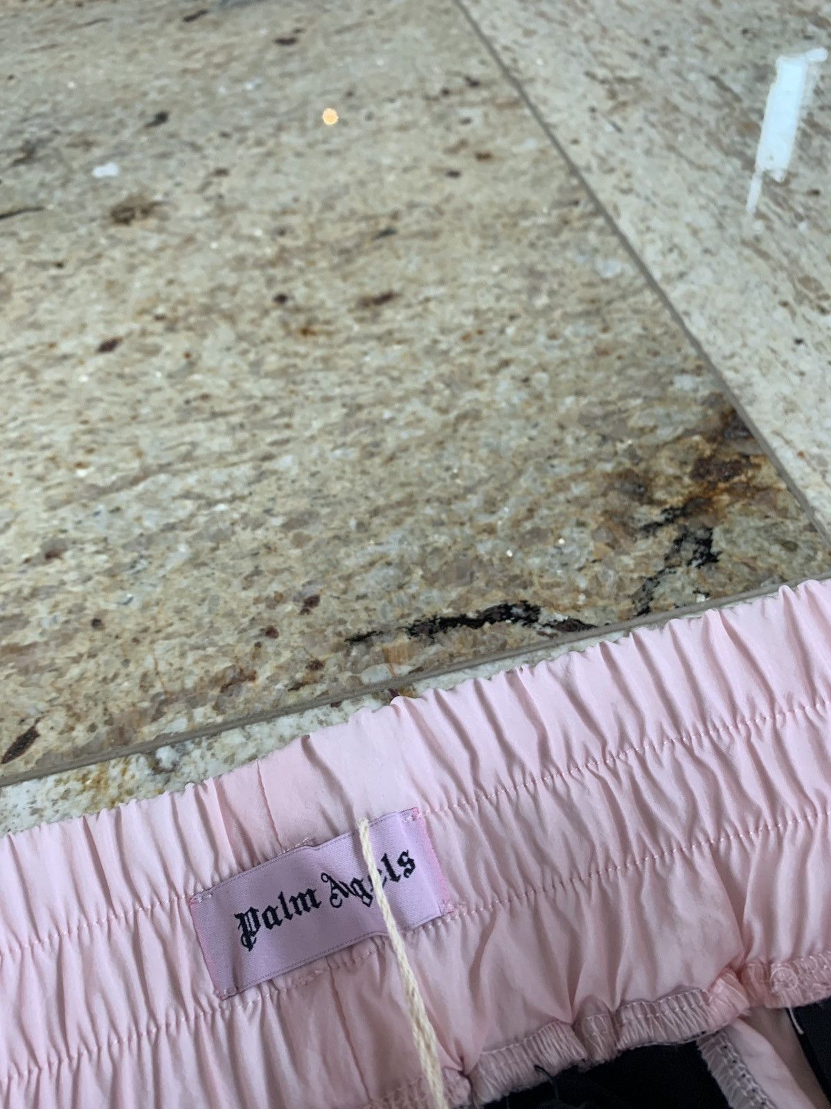 Palm Angels Black & Pink Stamp Logo Joggers Size US 28 / EU 44 - 11 Thumbnail