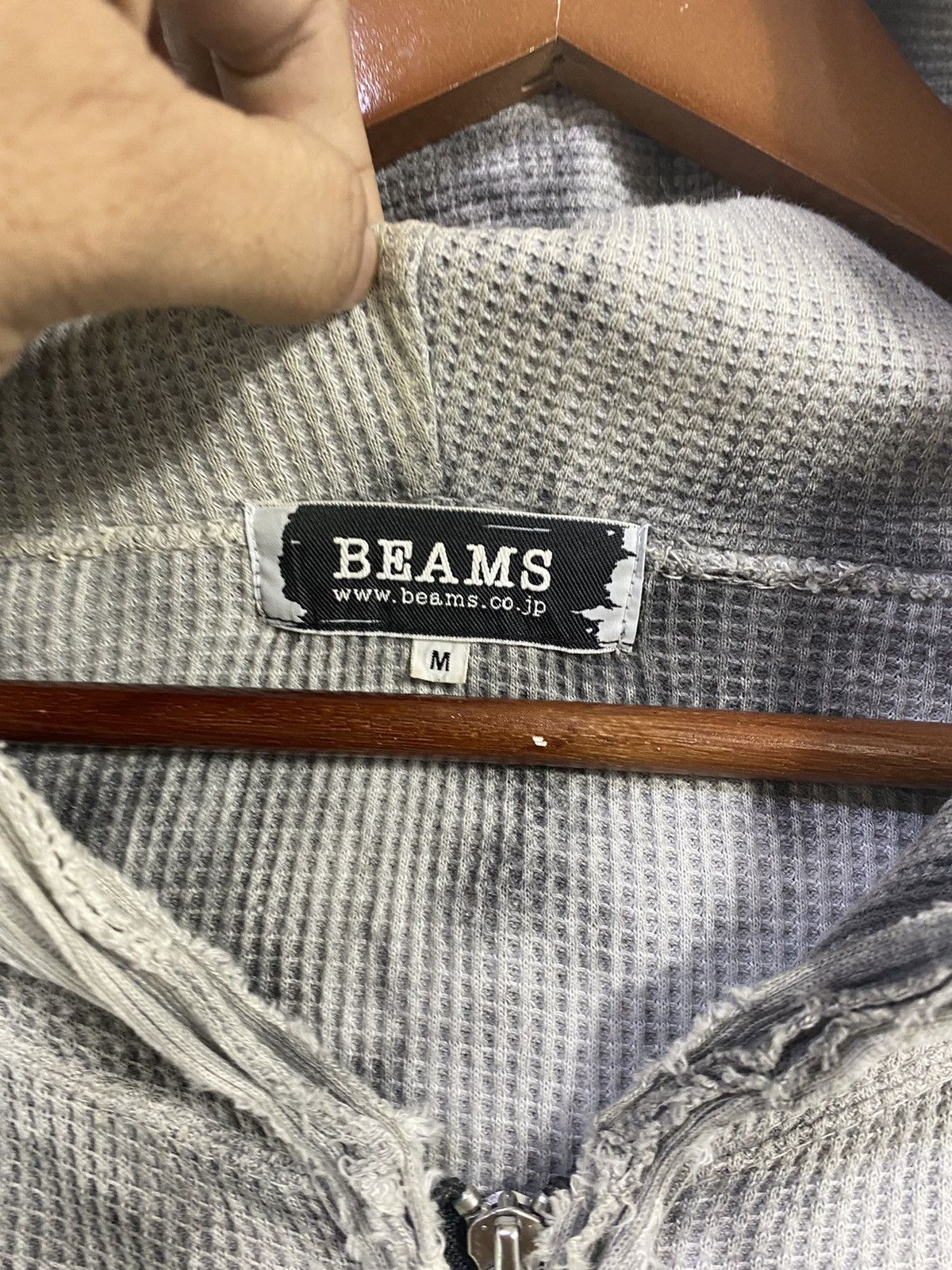 Beams Plus Beams Hoodies Jacket Acid wash Distressed Design Size US M / EU 48-50 / 2 - 3 Thumbnail