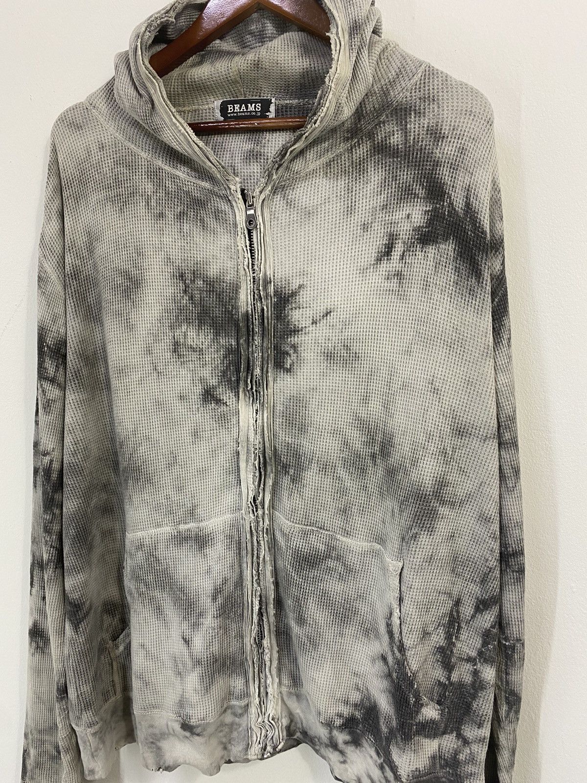 Beams Plus Beams Hoodies Jacket Acid wash Distressed Design Size US M / EU 48-50 / 2 - 4 Thumbnail