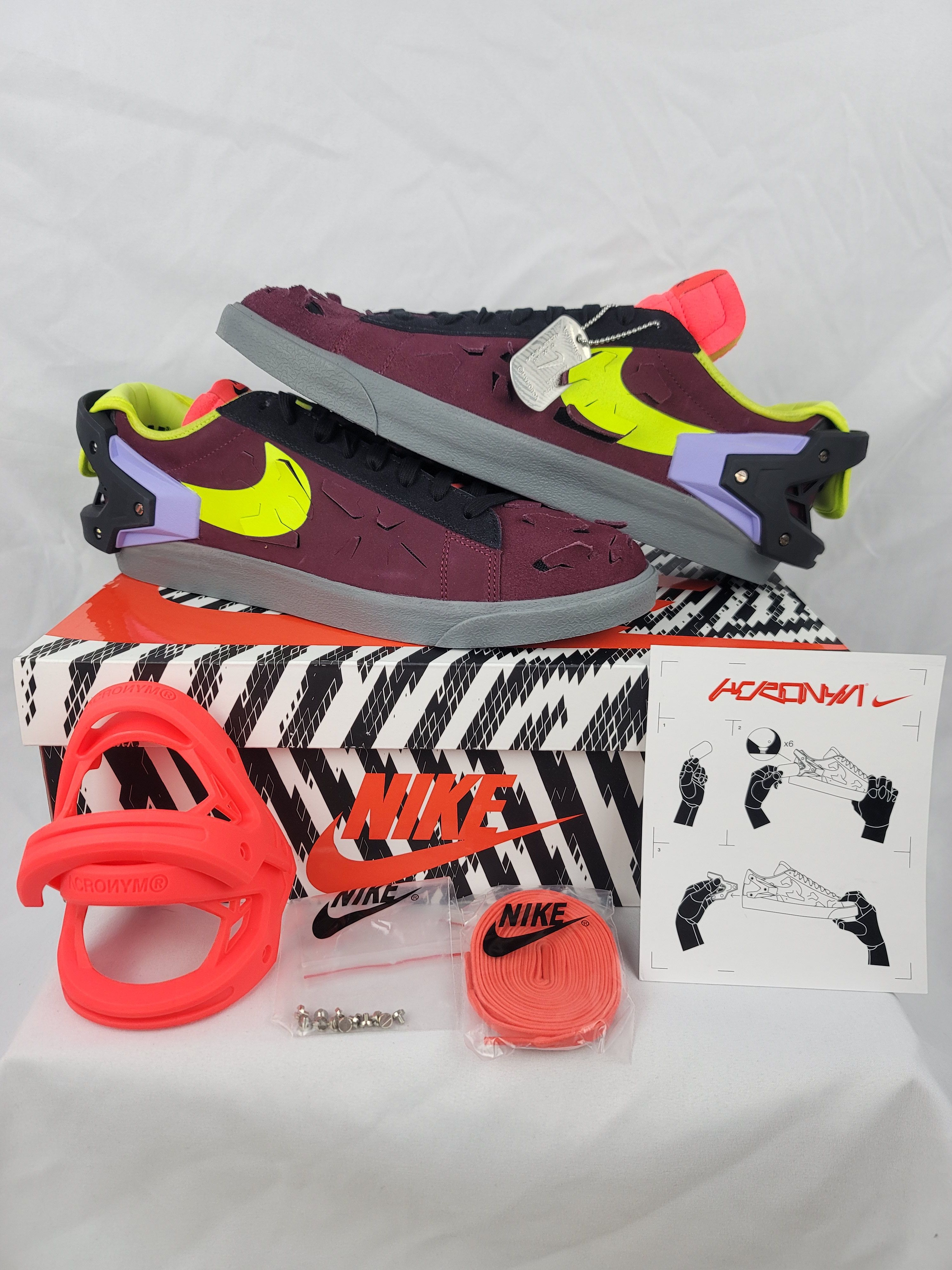 Acronym × Nike Nike x Acronym Blazer Low Night Maroon Men's Size 13 US Size US 13 / EU 46 - 1 Thumbnail