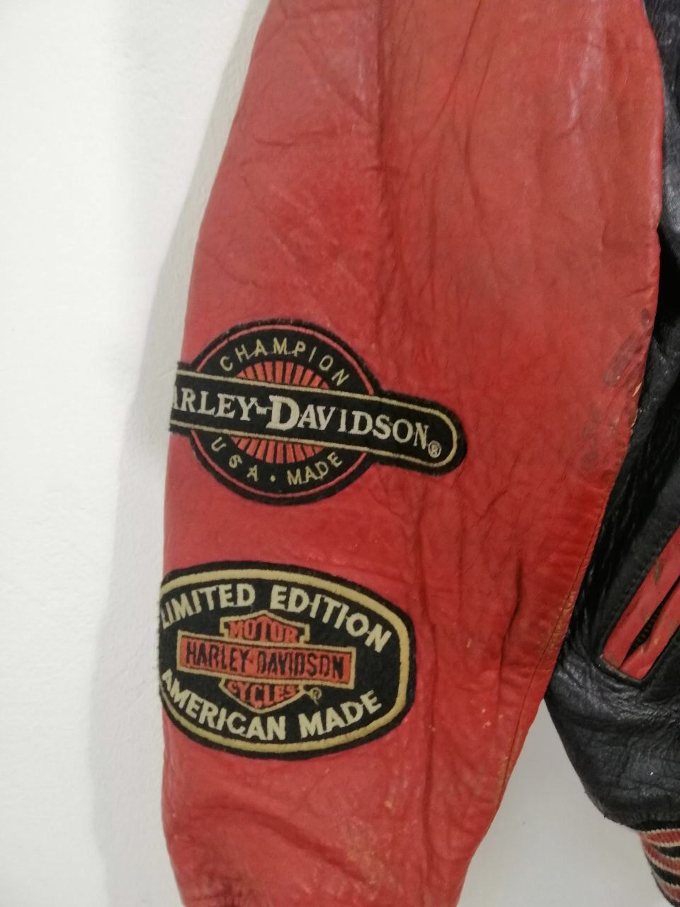 Harley Davidson × Vintage Harley Davidson American Legend Leather Jacket Rare Design Size US M / EU 48-50 / 2 - 9 Thumbnail