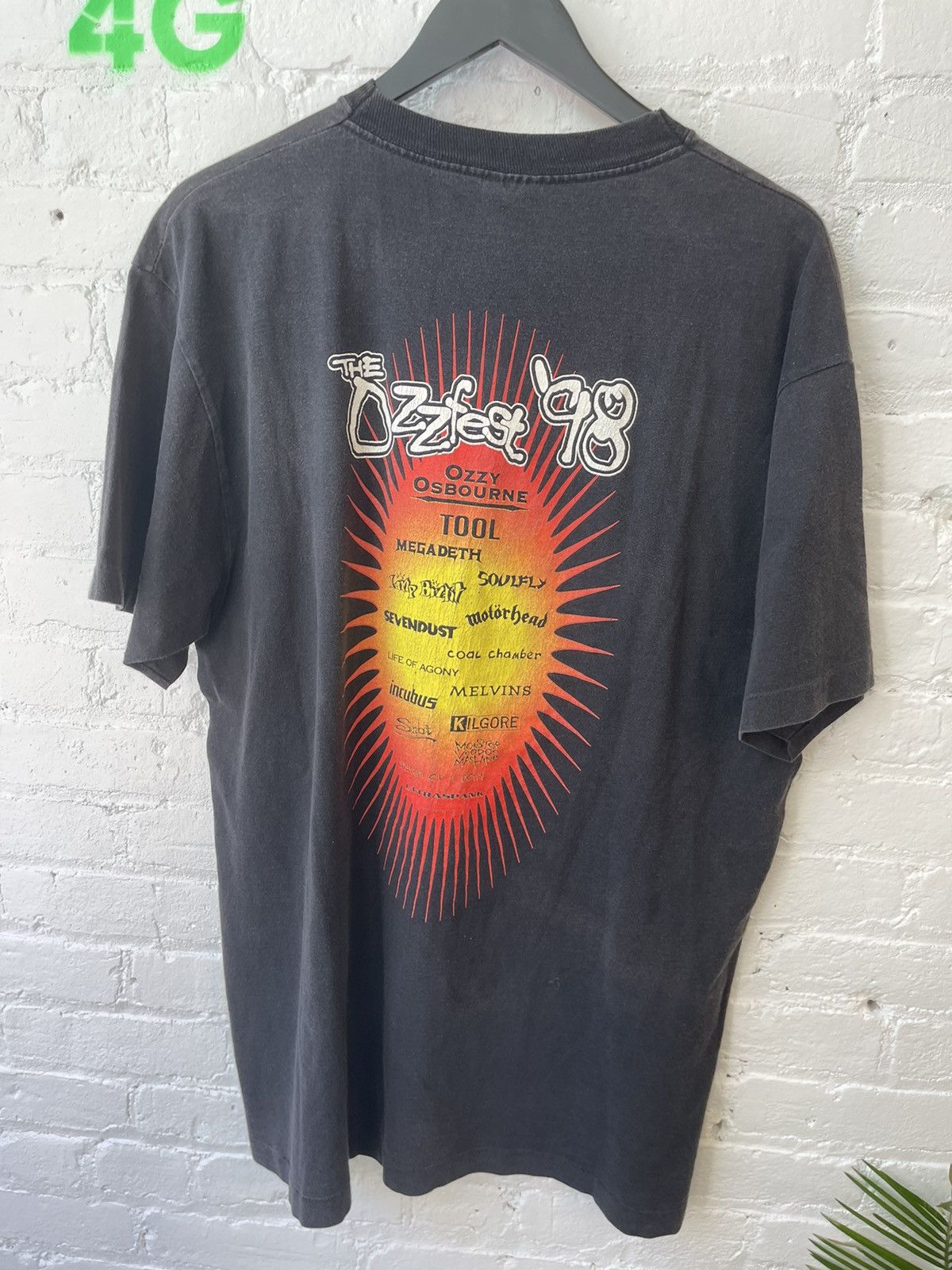 Vintage Ozzy Osbourne OZZFEST 98 Shirt XL Single Stitch