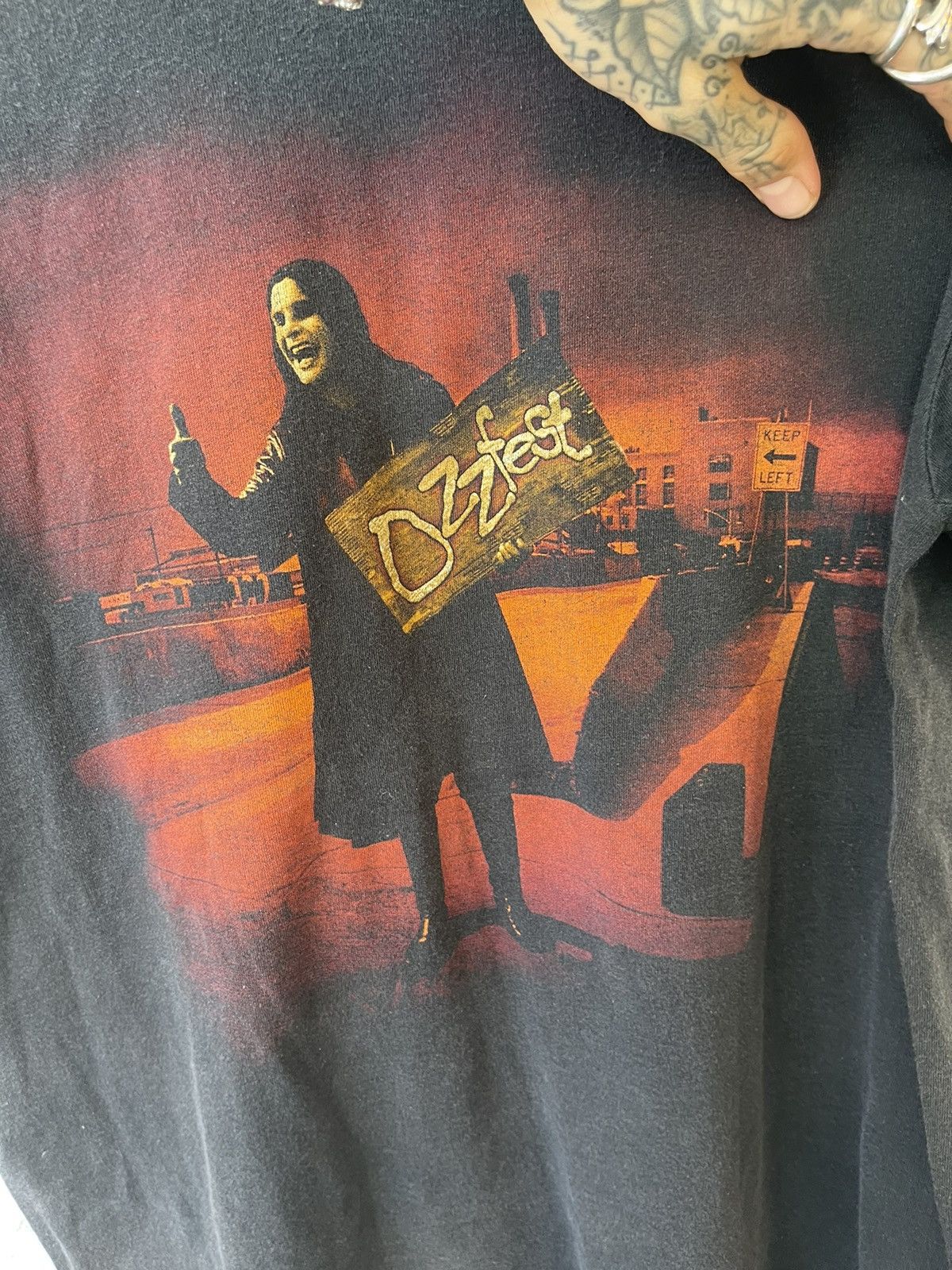Band Tees × Ozzy Osbourne × Vintage Vintage Ozzy Osbourne OZZFEST 98 Shirt XL Single Stitch Size US XL / EU 56 / 4 - 4 Thumbnail