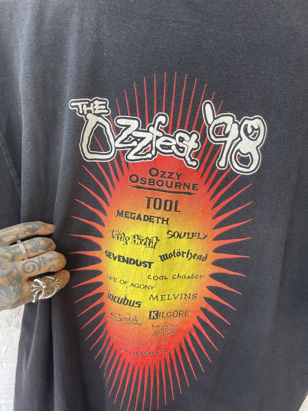 Band Tees × Ozzy Osbourne × Vintage Vintage Ozzy Osbourne OZZFEST 98 Shirt XL Single Stitch Size US XL / EU 56 / 4 - 8 Thumbnail