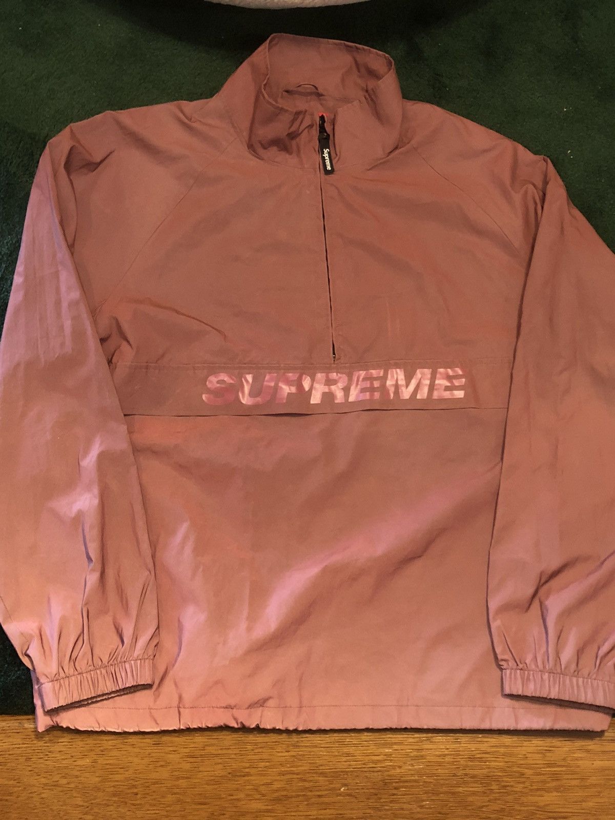 Supreme Supreme Reflective Half Zip Pullover - Red Size US L / EU 52-54 / 3 - 4 Thumbnail