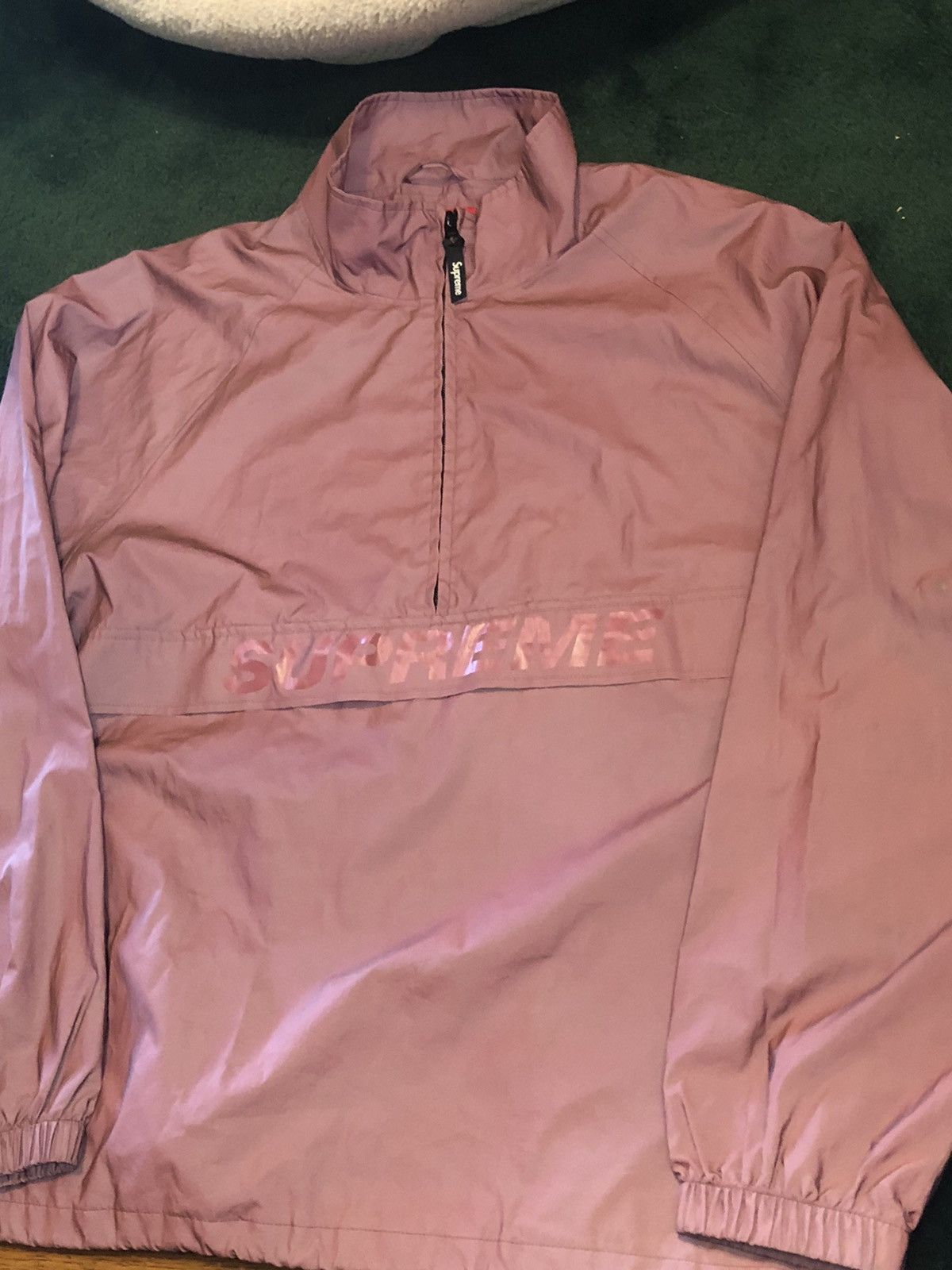 Supreme Supreme Reflective Half Zip Pullover - Red Size US L / EU 52-54 / 3 - 5 Thumbnail