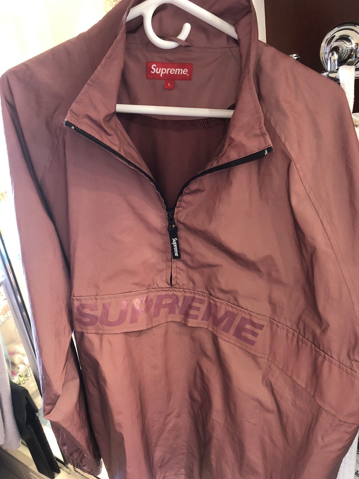 Supreme Supreme Reflective Half Zip Pullover - Red Size US L / EU 52-54 / 3 - 8 Thumbnail