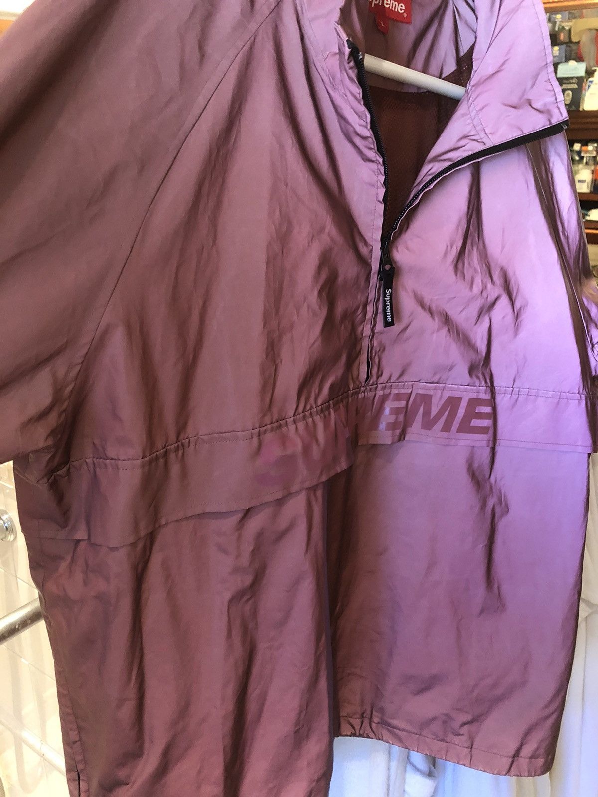 Supreme Supreme Reflective Half Zip Pullover - Red Size US L / EU 52-54 / 3 - 9 Thumbnail