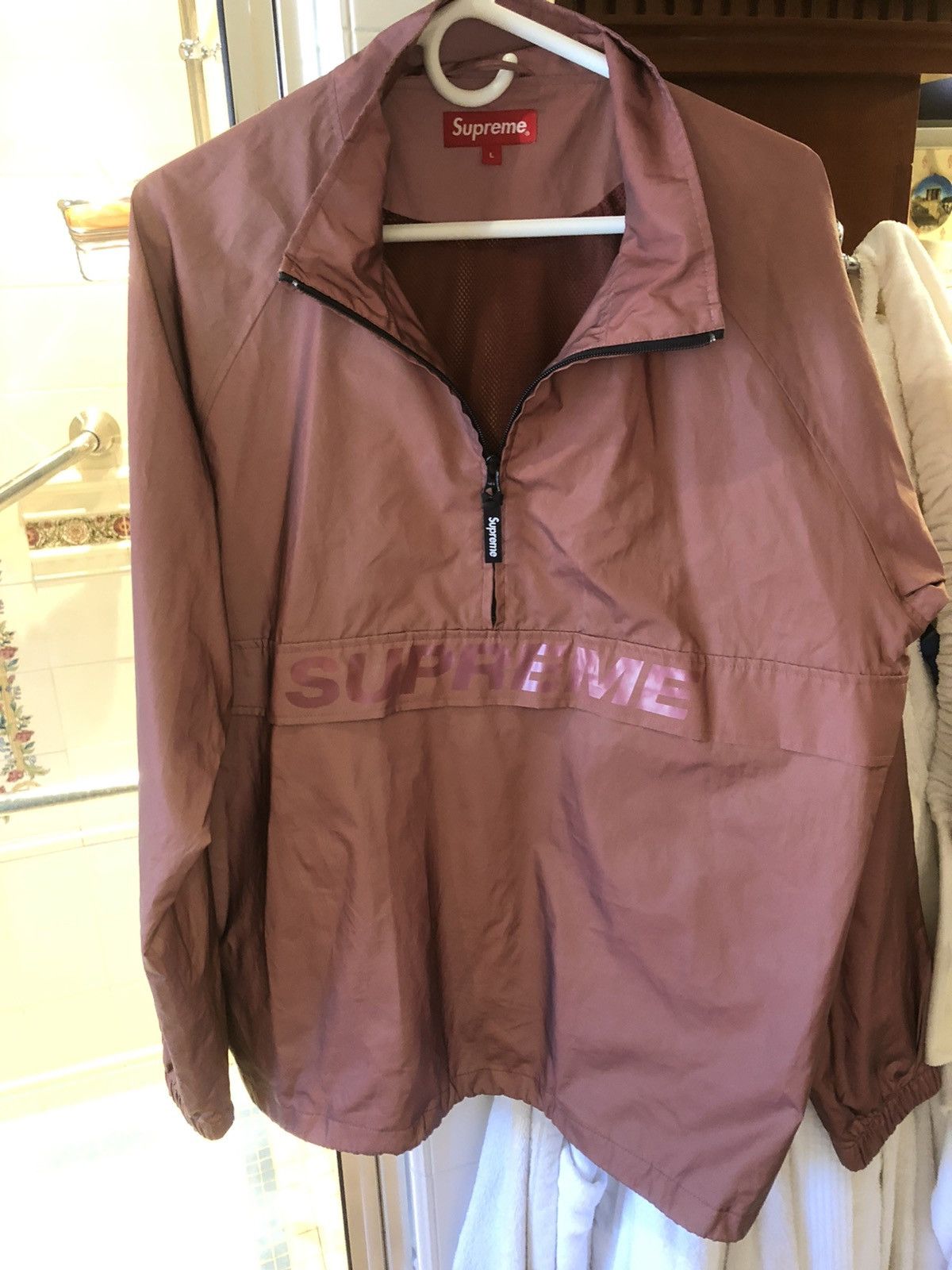 Supreme Supreme Reflective Half Zip Pullover - Red Size US L / EU 52-54 / 3 - 6 Thumbnail