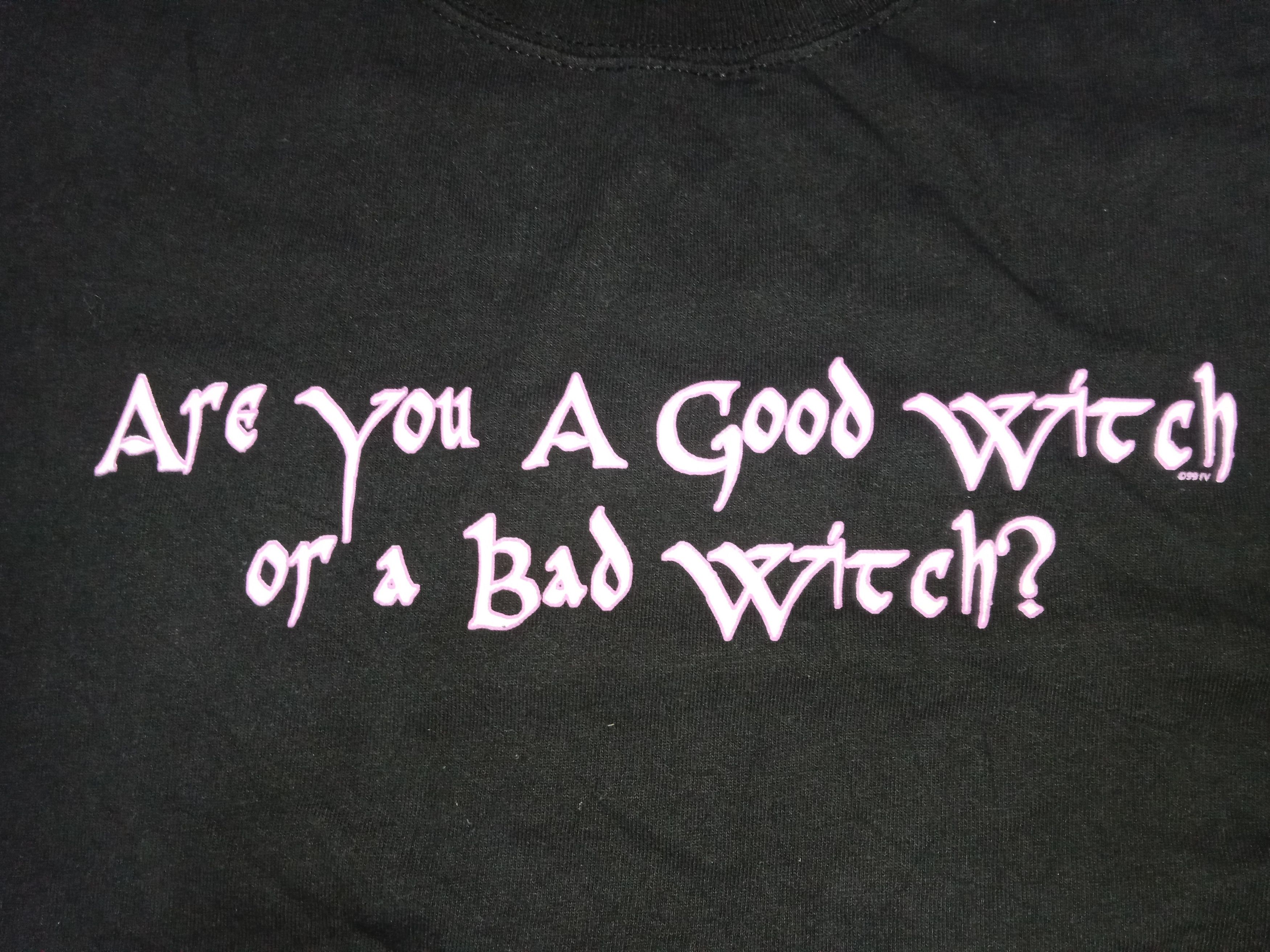Vintage Vintage 00s Witch Wording Statement T Shirt Size US M / EU 48-50 / 2 - 4 Thumbnail